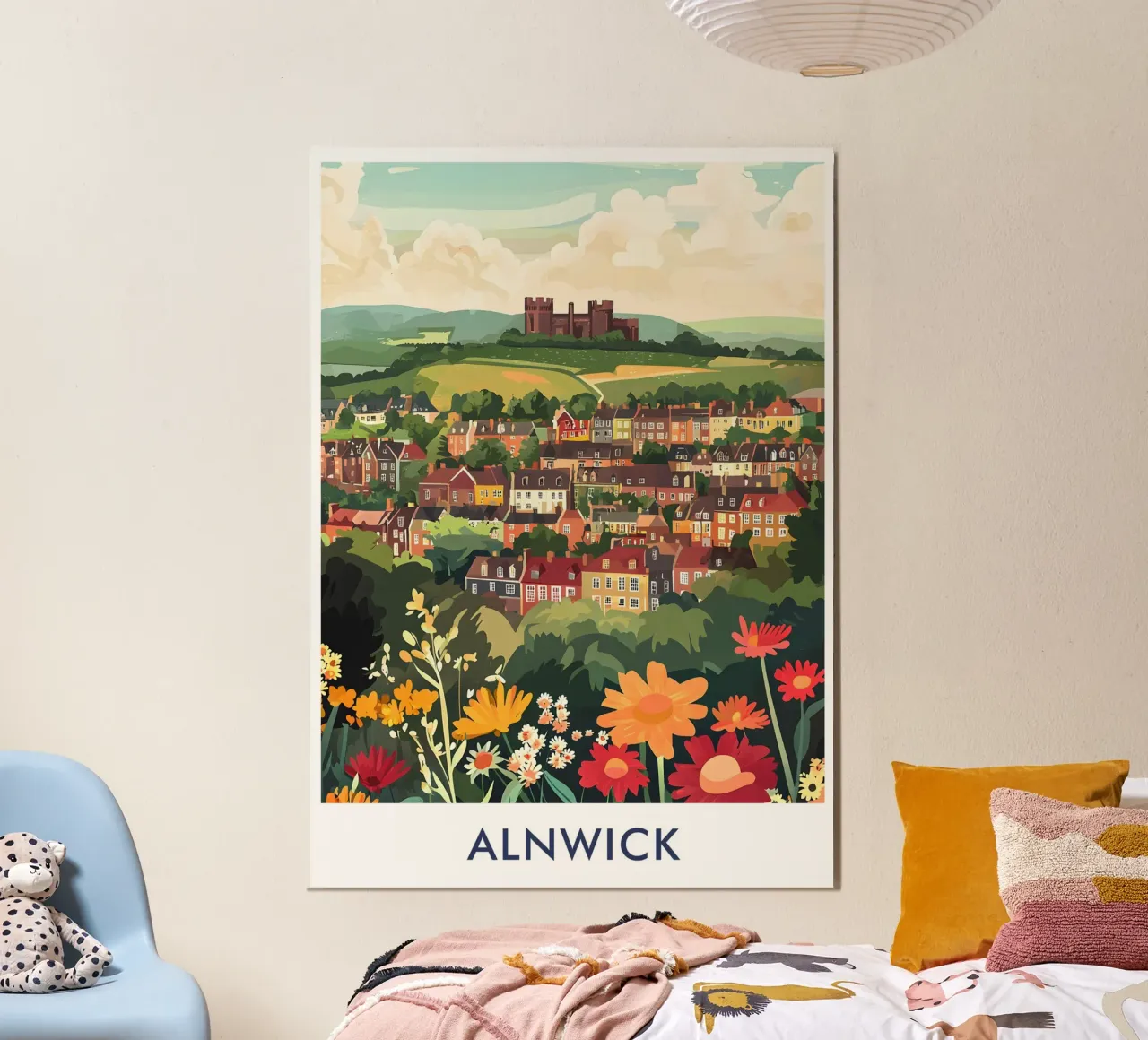 Alnwick City in England poster da Travelstudio