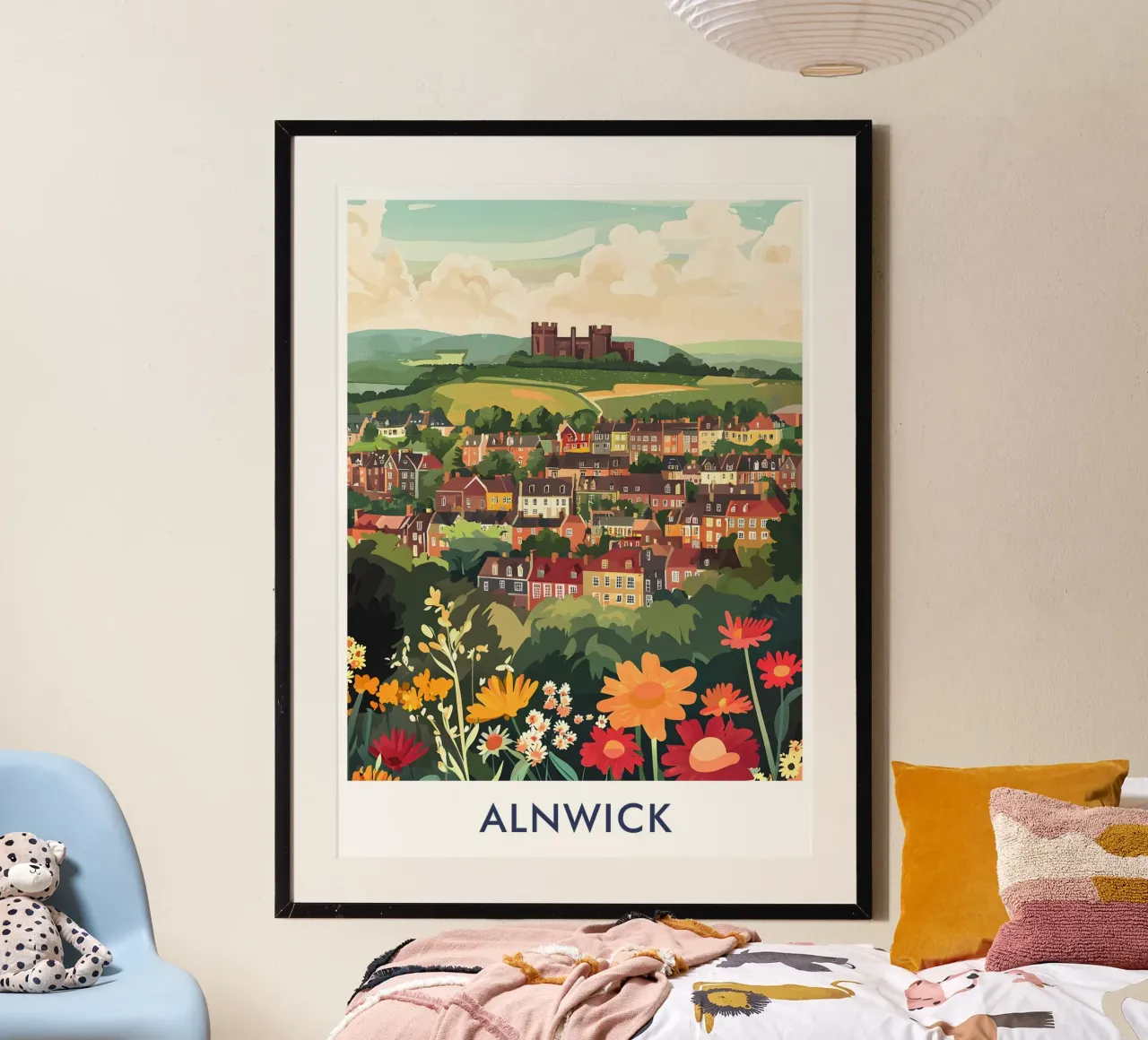 Alnwick City in England poster da Travelstudio