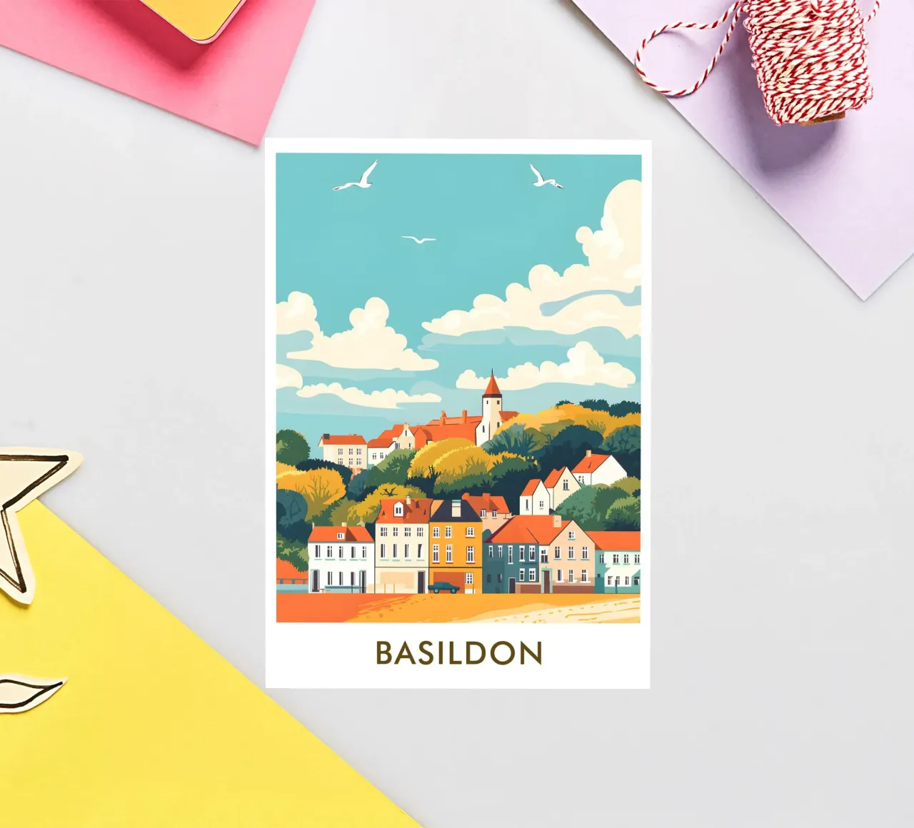 Basildon in England sticker by Travelstudio