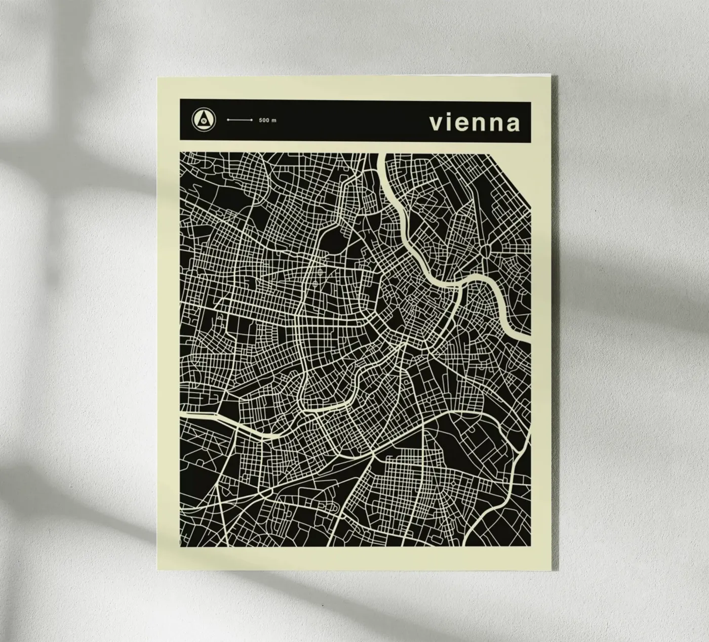 Vienna Map Acryl-Glas von Jazzberry Blue