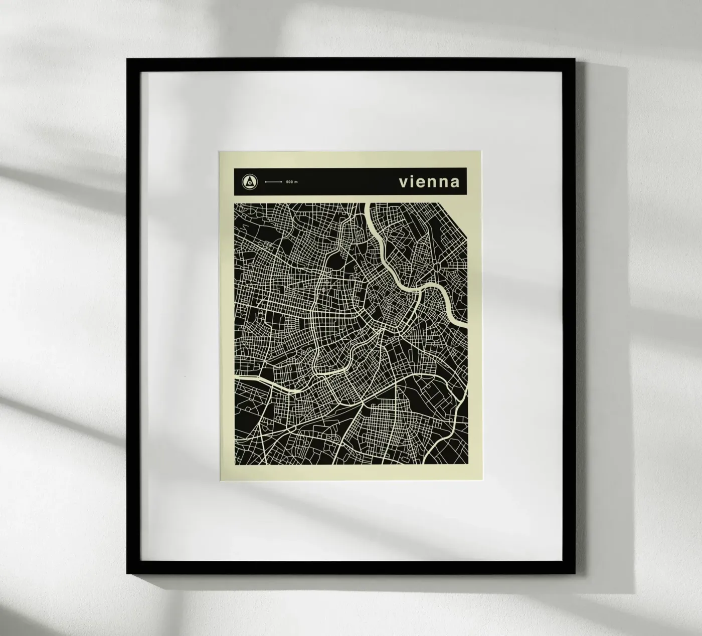 Vienna Map poster by Jazzberry Blue