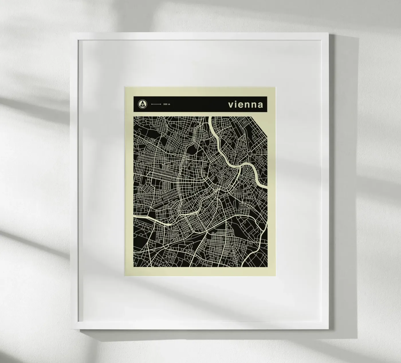 Vienna Map poster by Jazzberry Blue