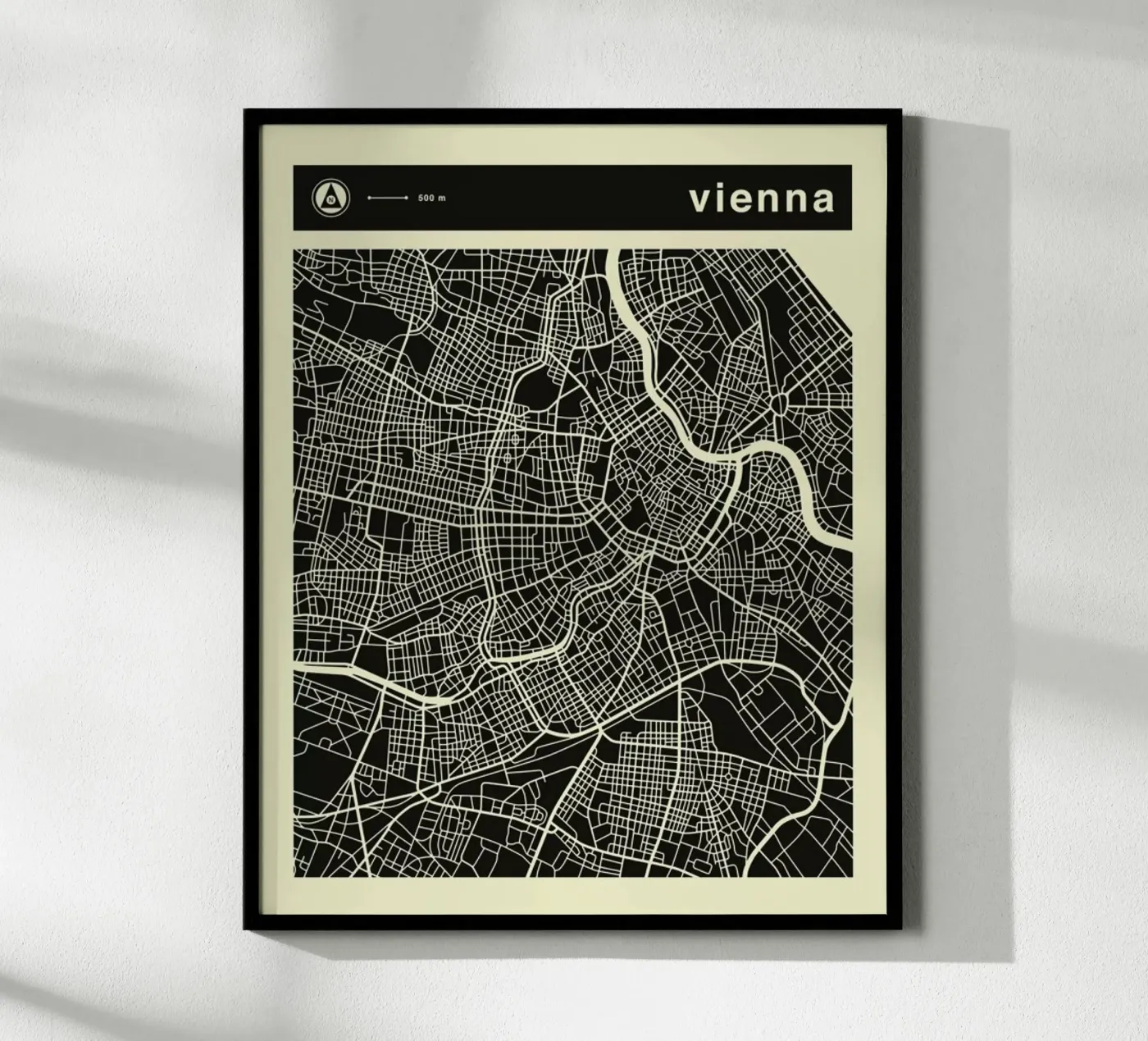 Vienna Map poster by Jazzberry Blue