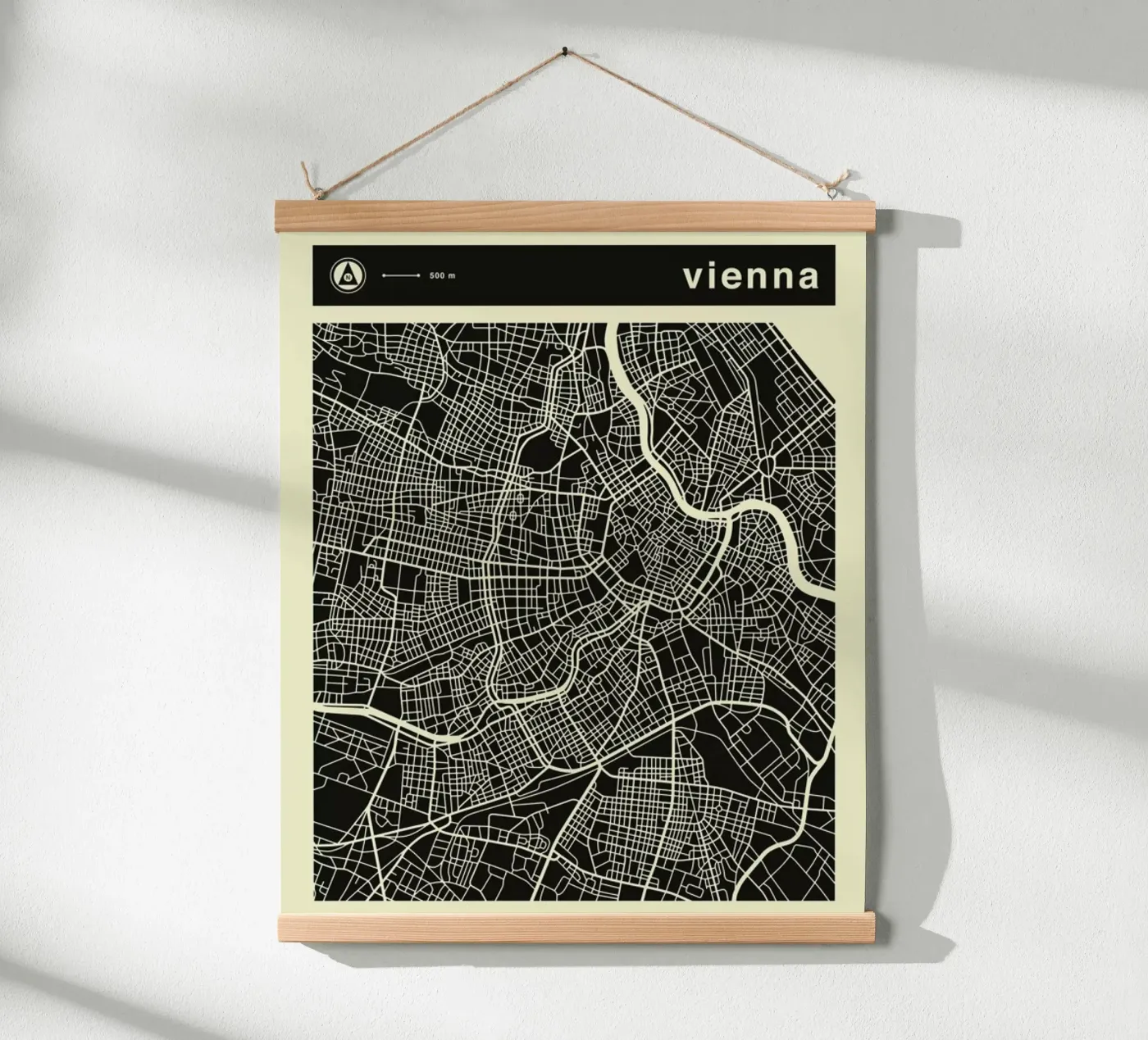 Vienna Map poster by Jazzberry Blue