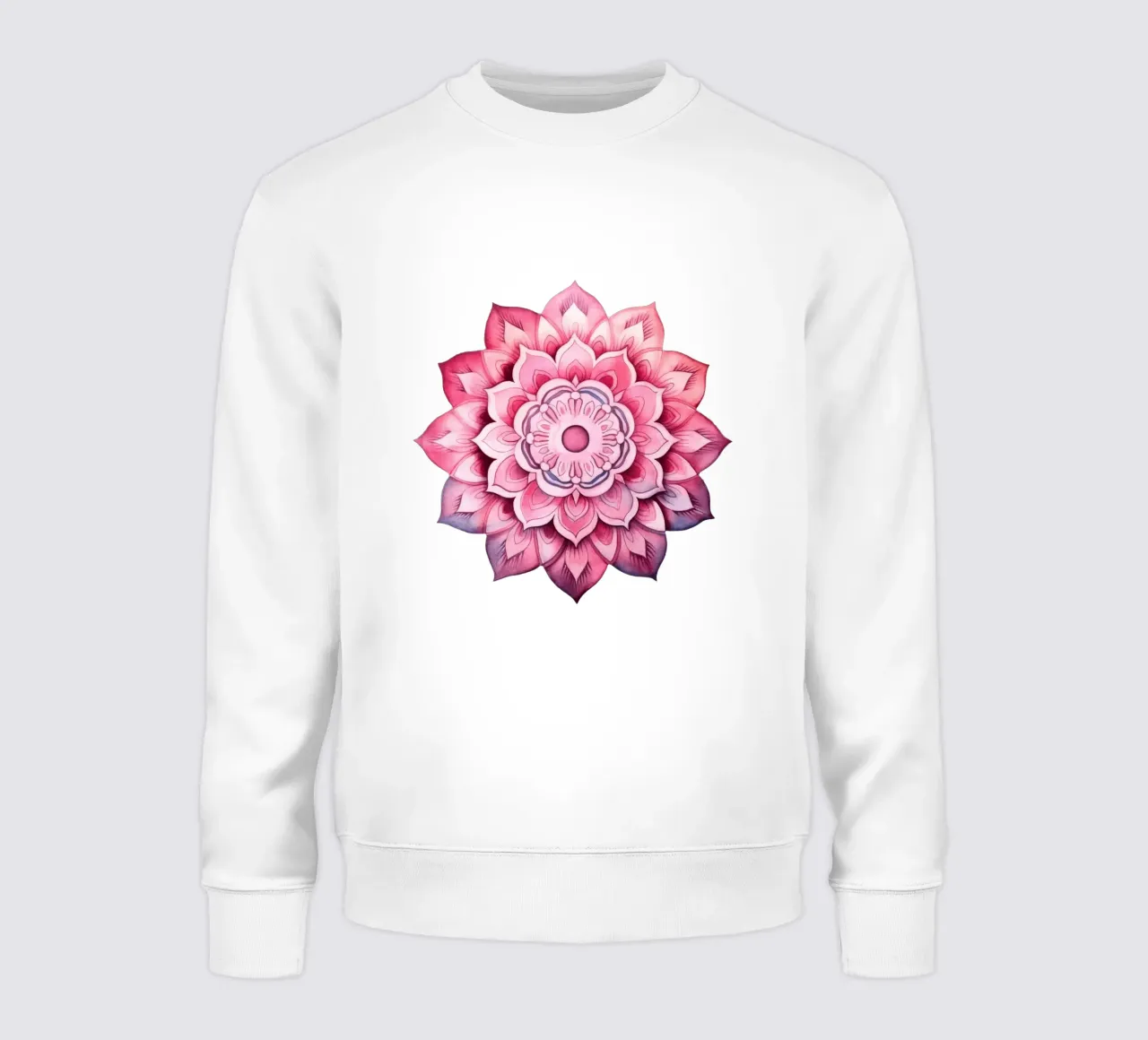 Mandala rosa acquerellato felpa da Spiritual Touch