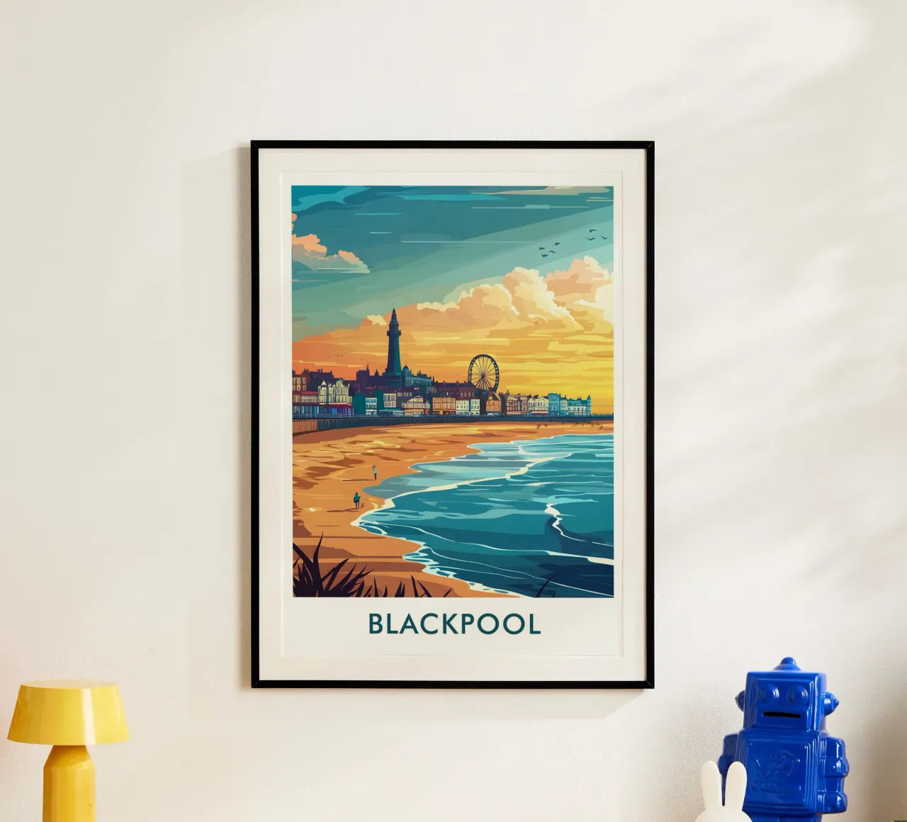 Blackpool City in England poster da Travelstudio