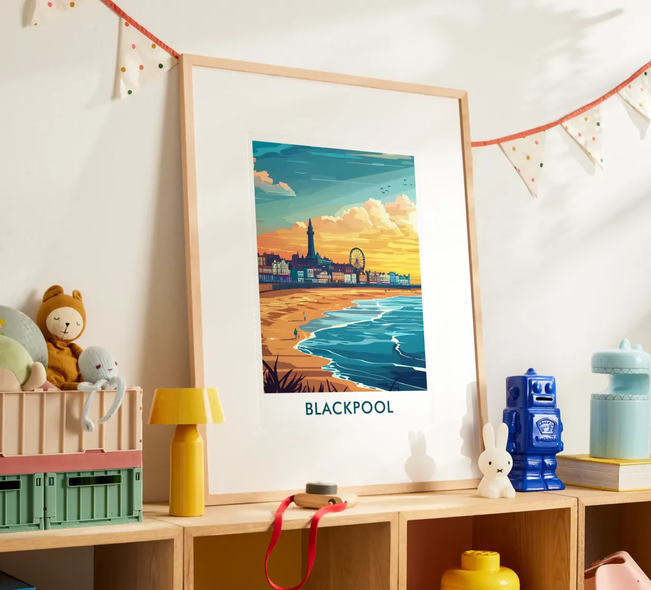 Blackpool City in England poster da Travelstudio