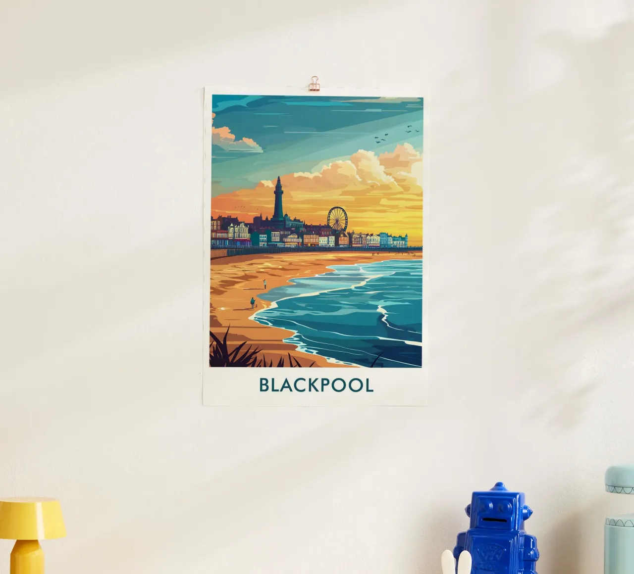 Blackpool City in England poster da Travelstudio