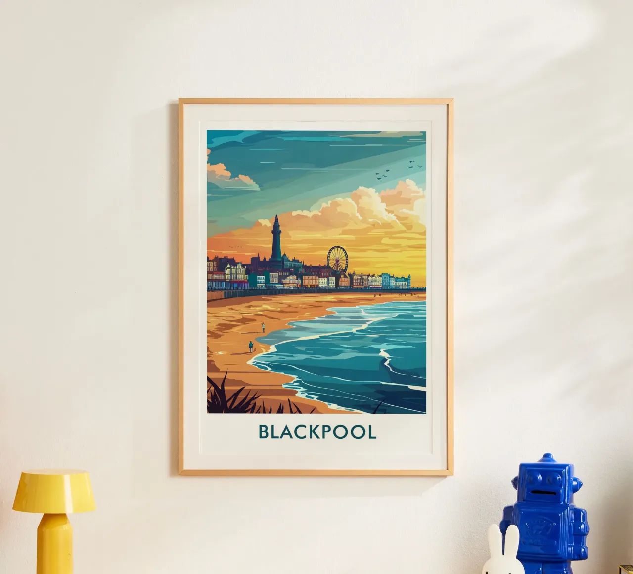 Blackpool City in England poster da Travelstudio