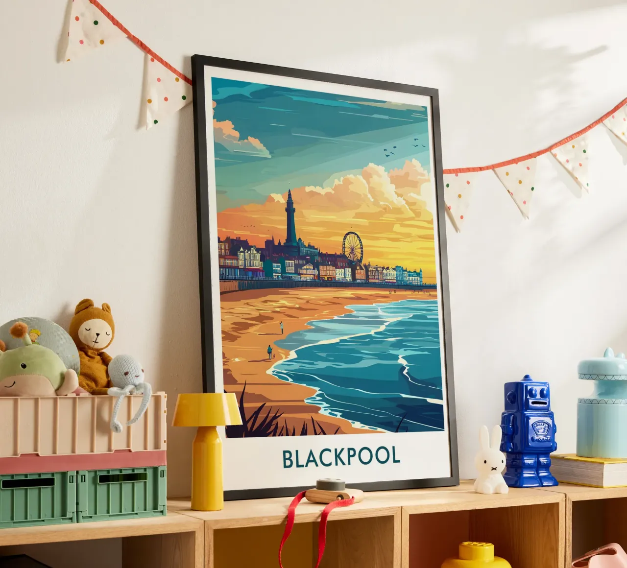 Blackpool City in England poster da Travelstudio
