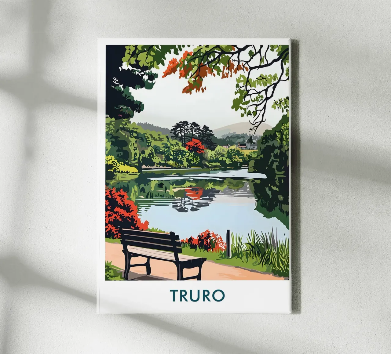 Boscawen Park in Truro City England canvas by Travelstudio