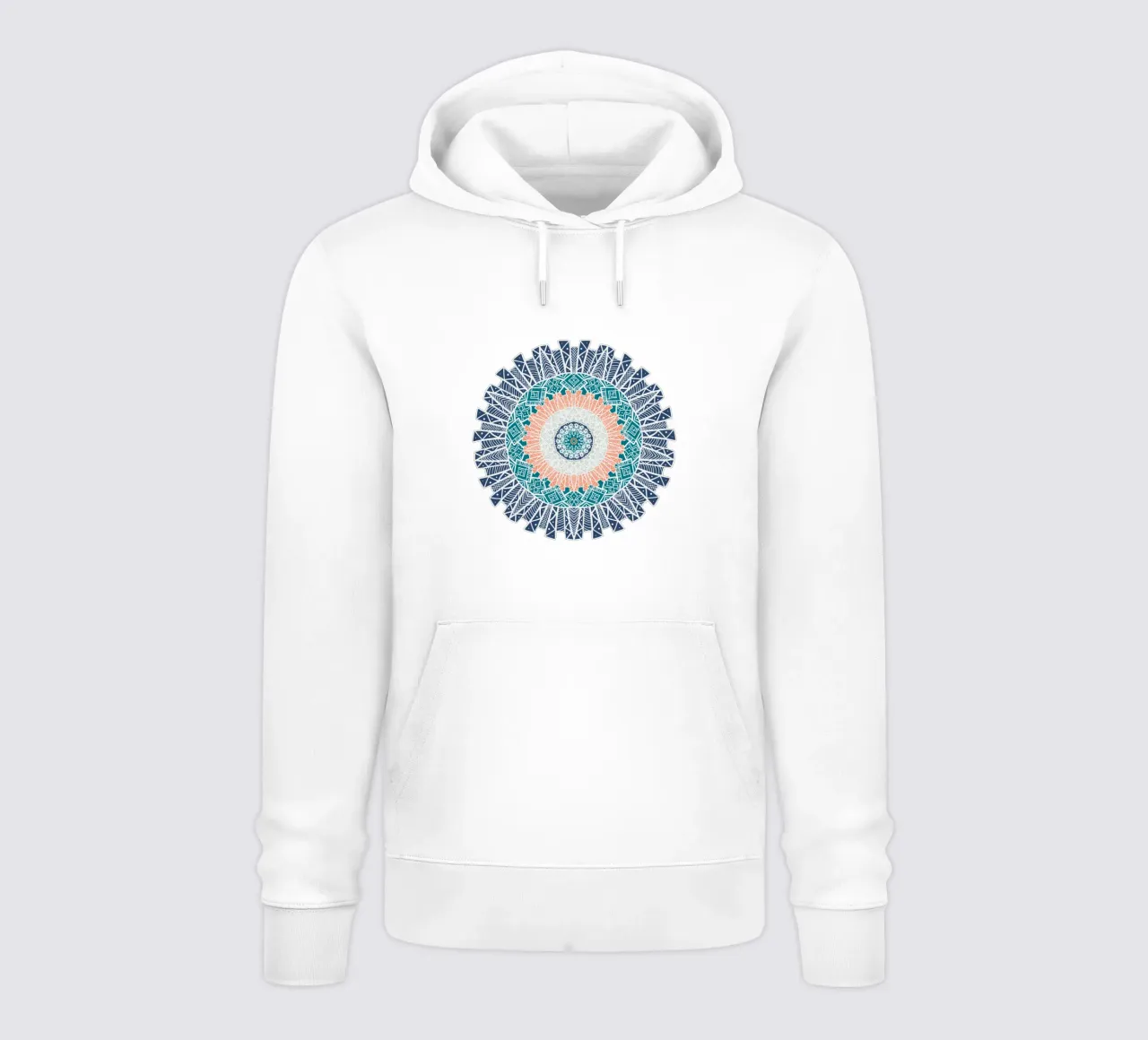 Mandala colorato felpa con cappuccio da Spiritual Touch