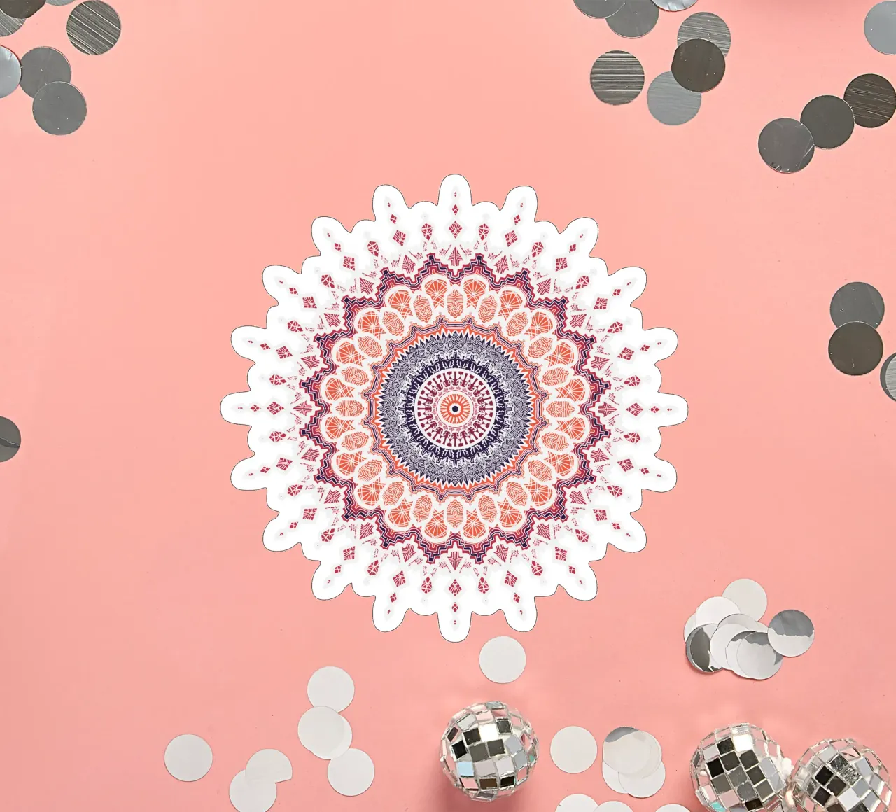 Mandala de colores pegatina de Spiritual Touch