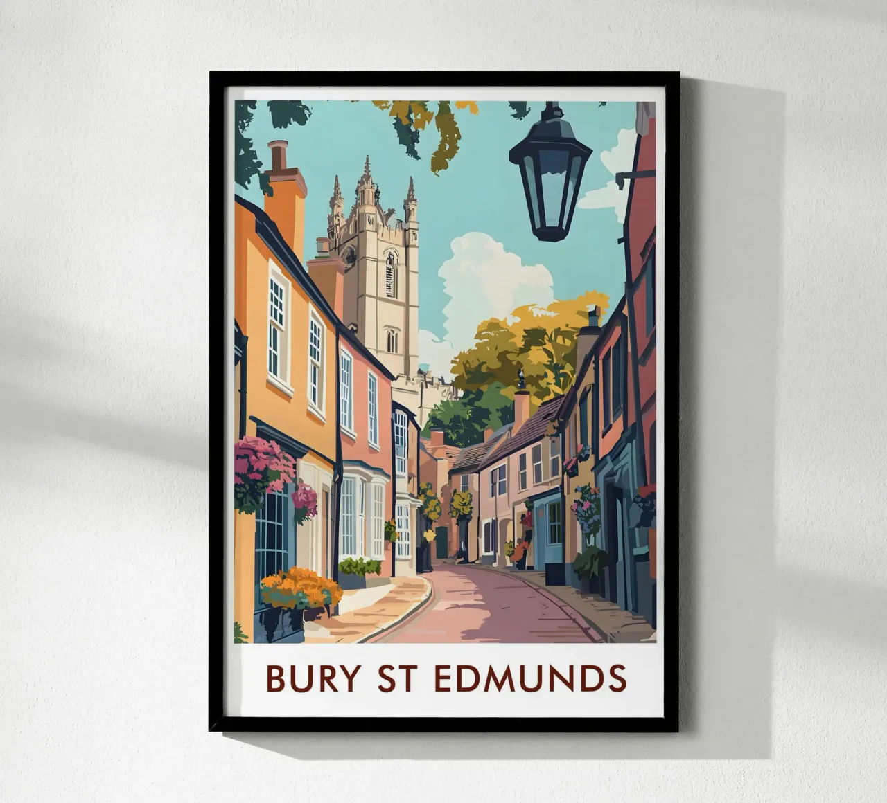 Bury St Edmunds City in England poster da Travelstudio