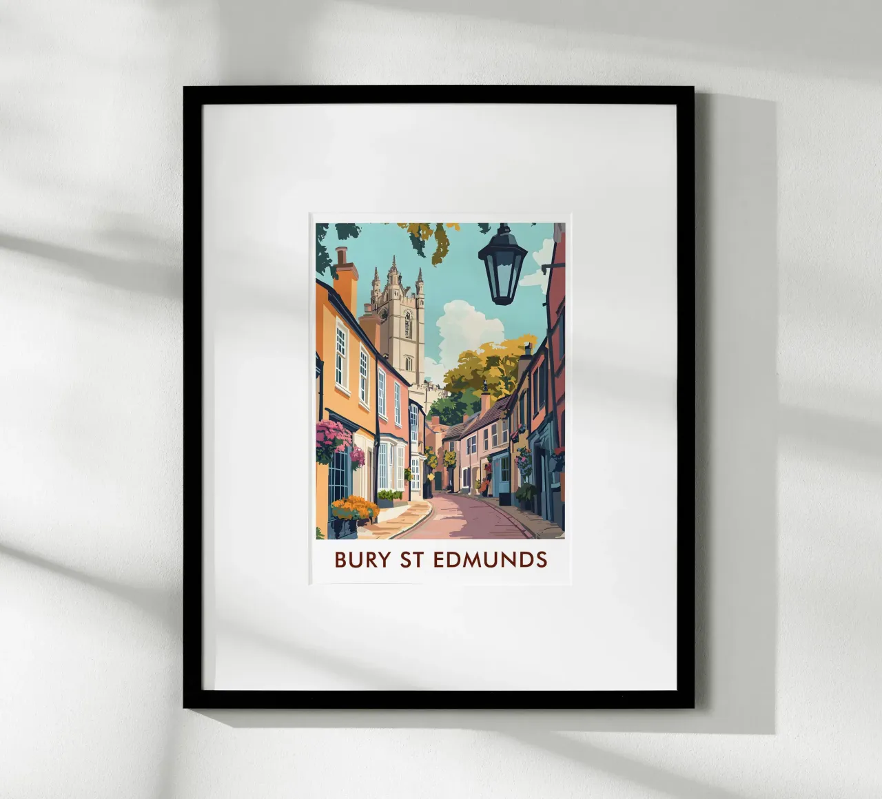 Bury St Edmunds City in England poster da Travelstudio