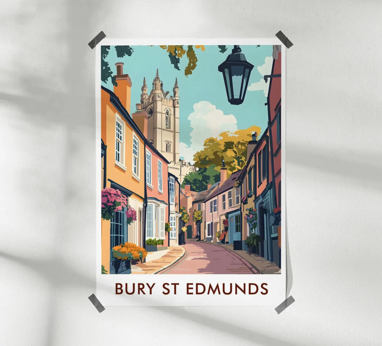 Bury St Edmunds City in England poster da Travelstudio