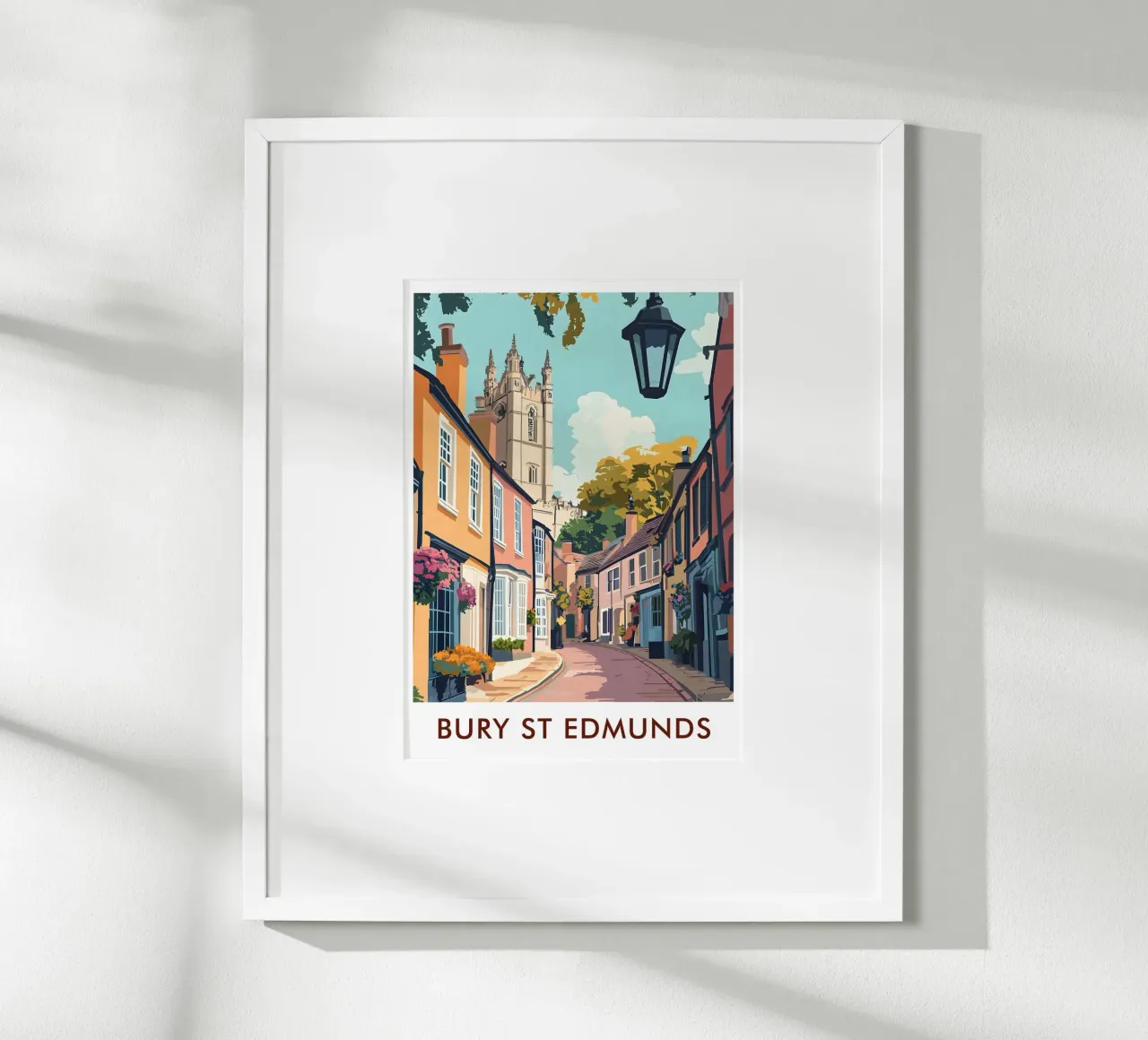 Bury St Edmunds City in England poster da Travelstudio