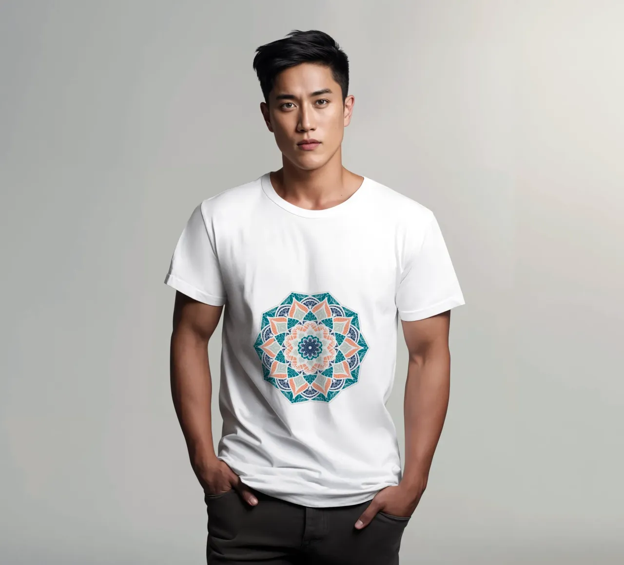 Mandala colorato t-shirt da Spiritual Touch