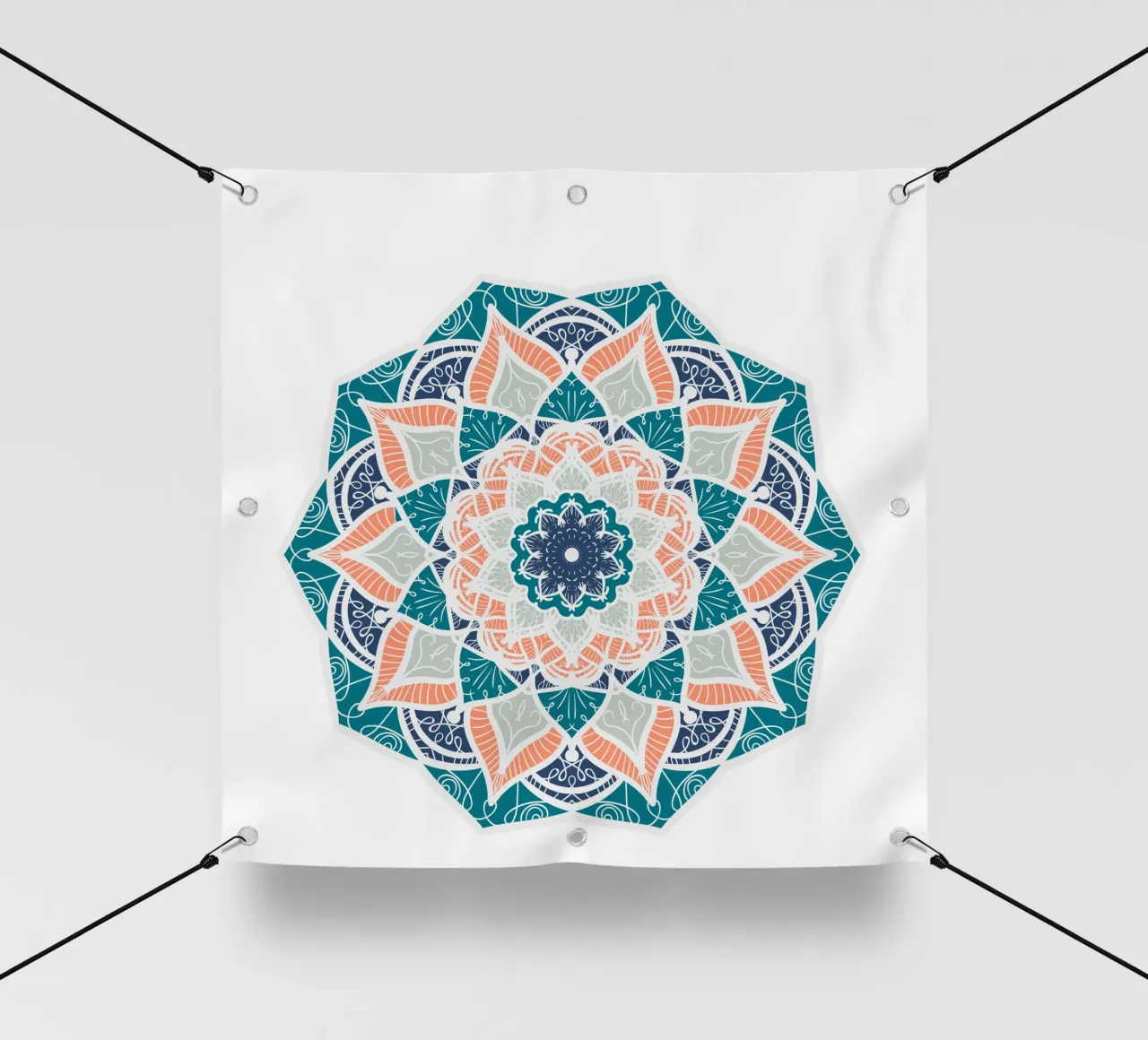 Mandala colorato telo in pvc da Spiritual Touch
