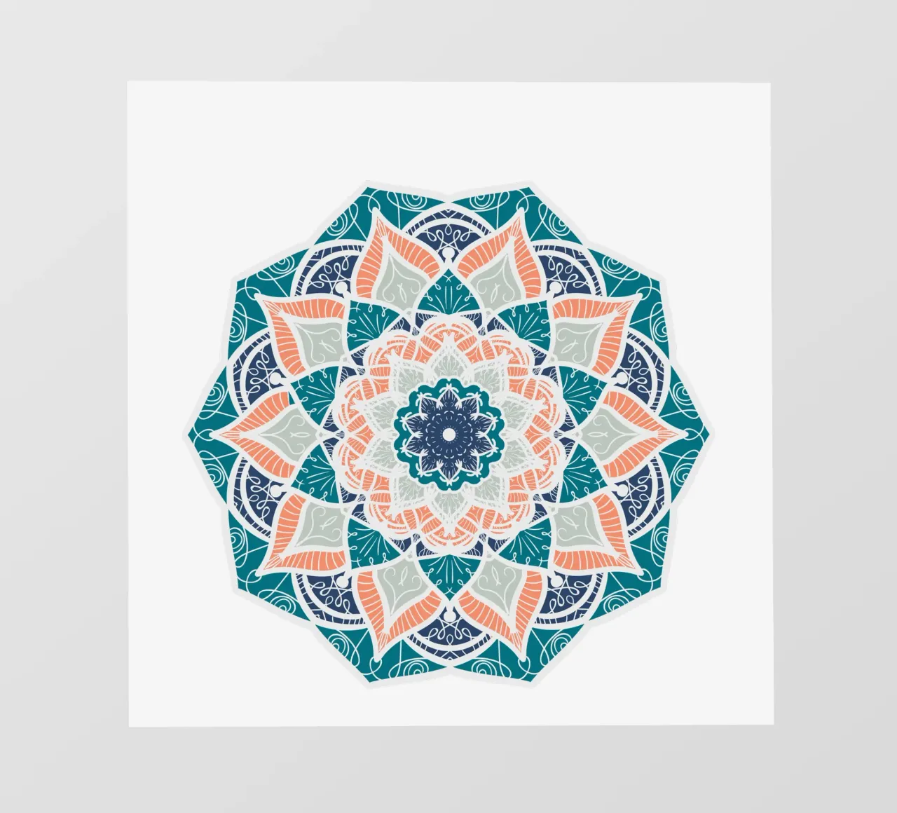 Mandala colorato telo in pvc da Spiritual Touch