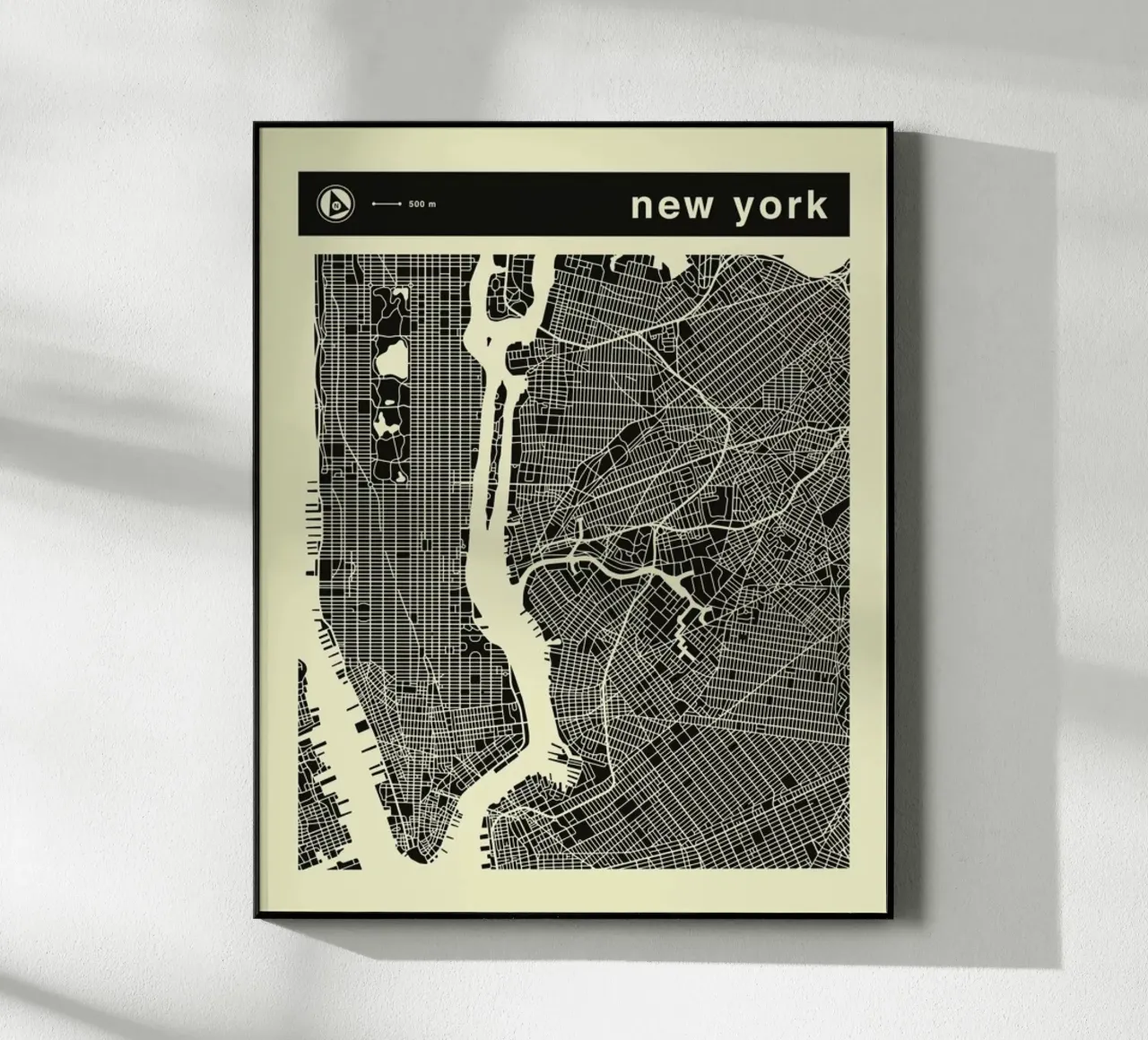 New York Map plexiglass da Jazzberry Blue