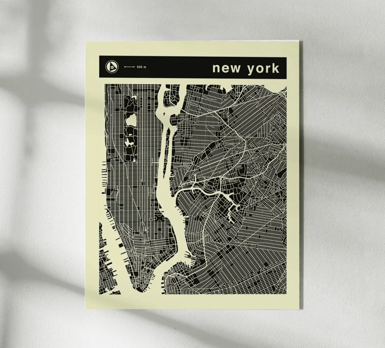 New York Map plexiglass da Jazzberry Blue
