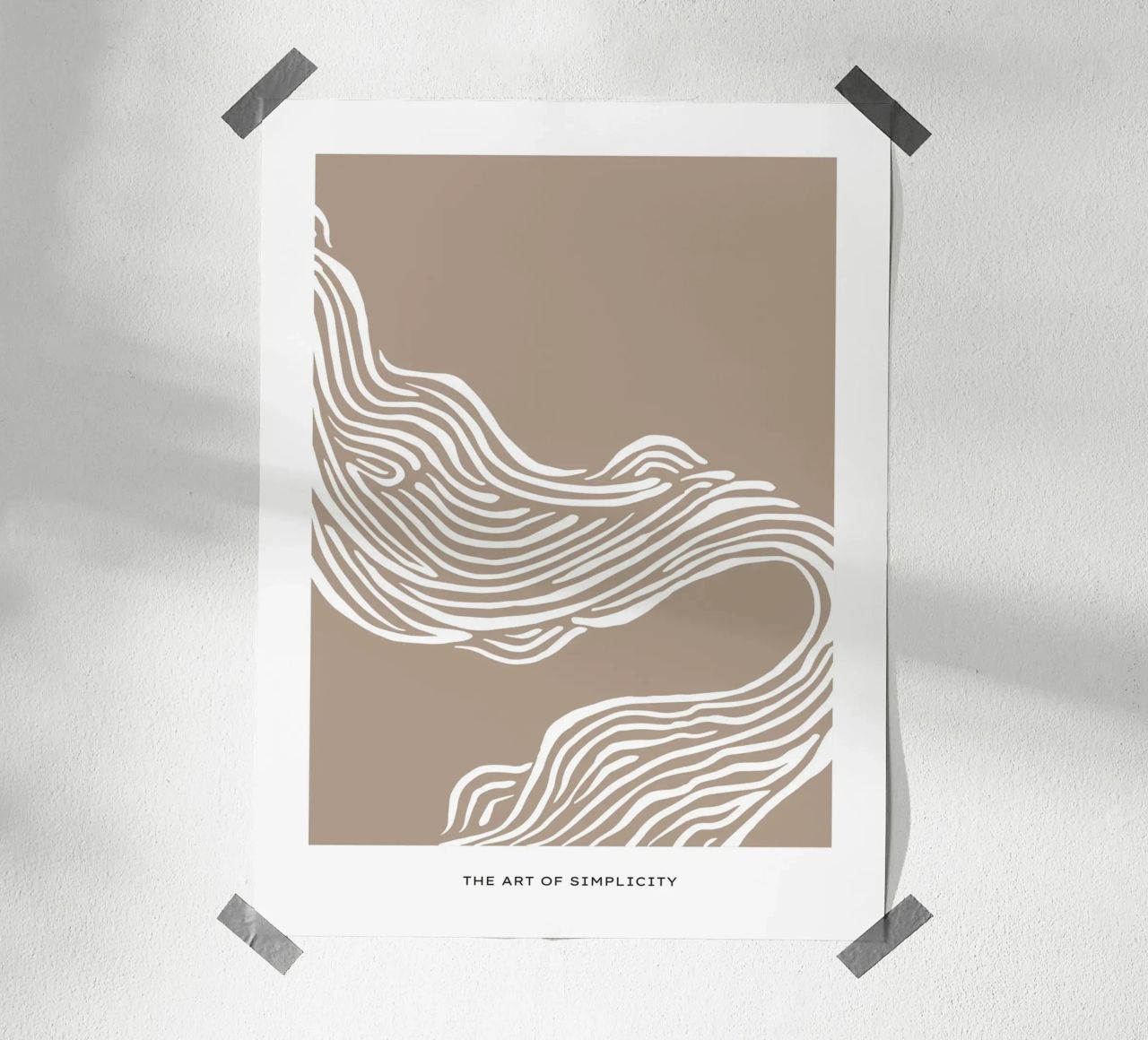 The Art Of Simplicity No 01 Poster von treechild