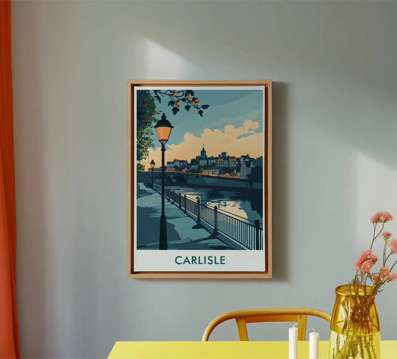 Carlisle City in England tela con Cornice a cassetta da Travelstudio