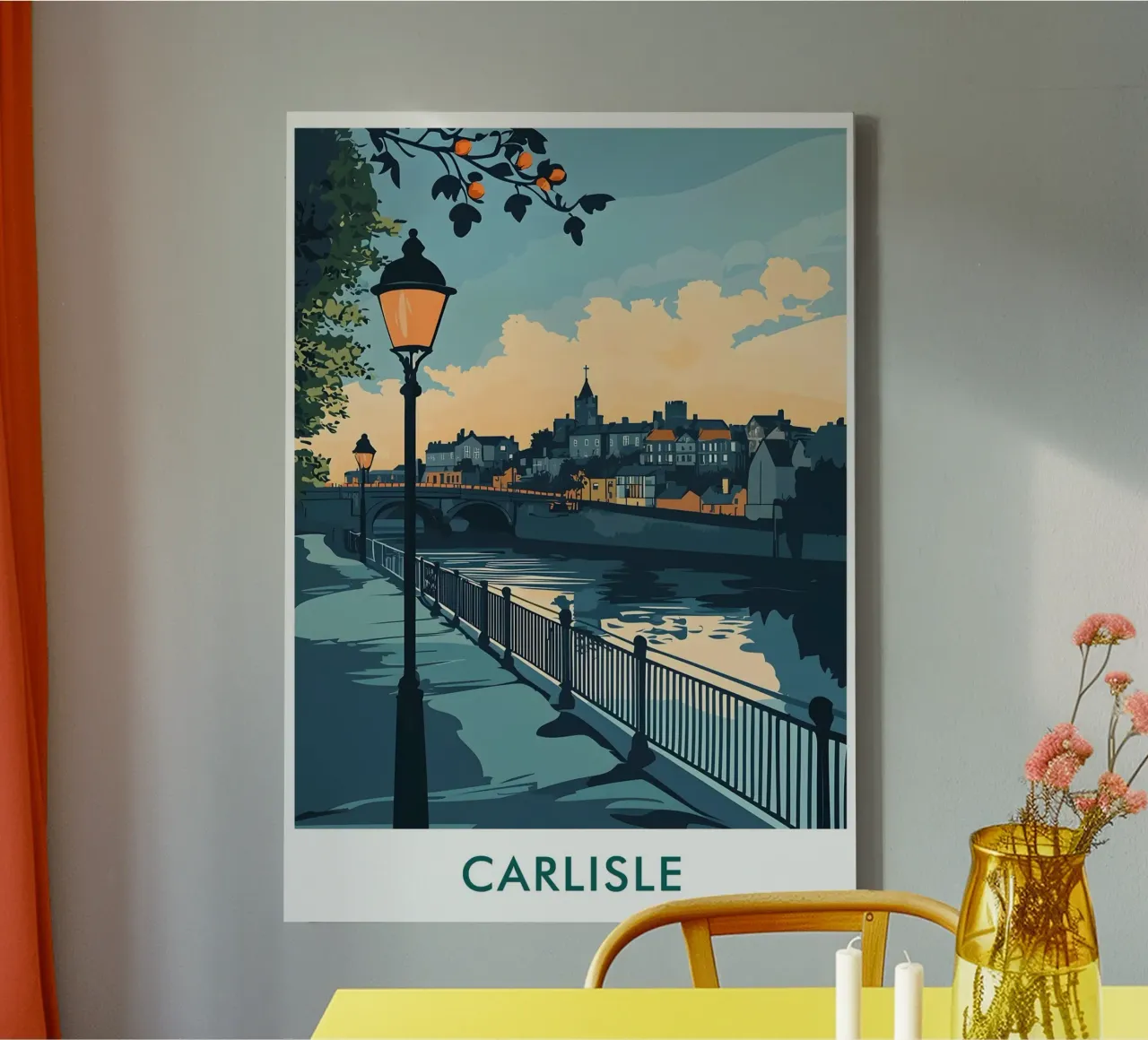 Carlisle City in England tela con Cornice a cassetta da Travelstudio