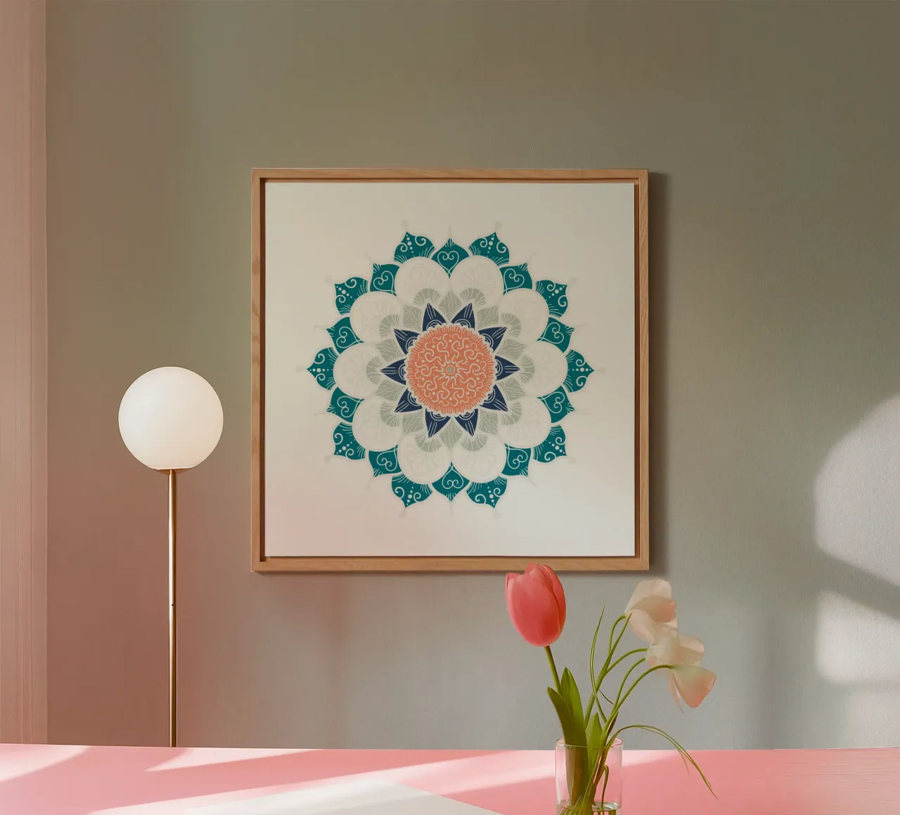 Mandala colorato alluminio dibond da Spiritual Touch