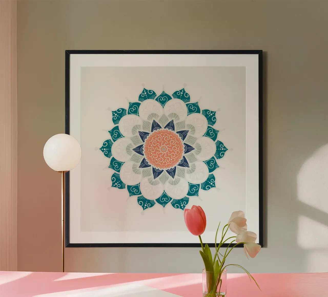 Mandala colorato poster da Spiritual Touch