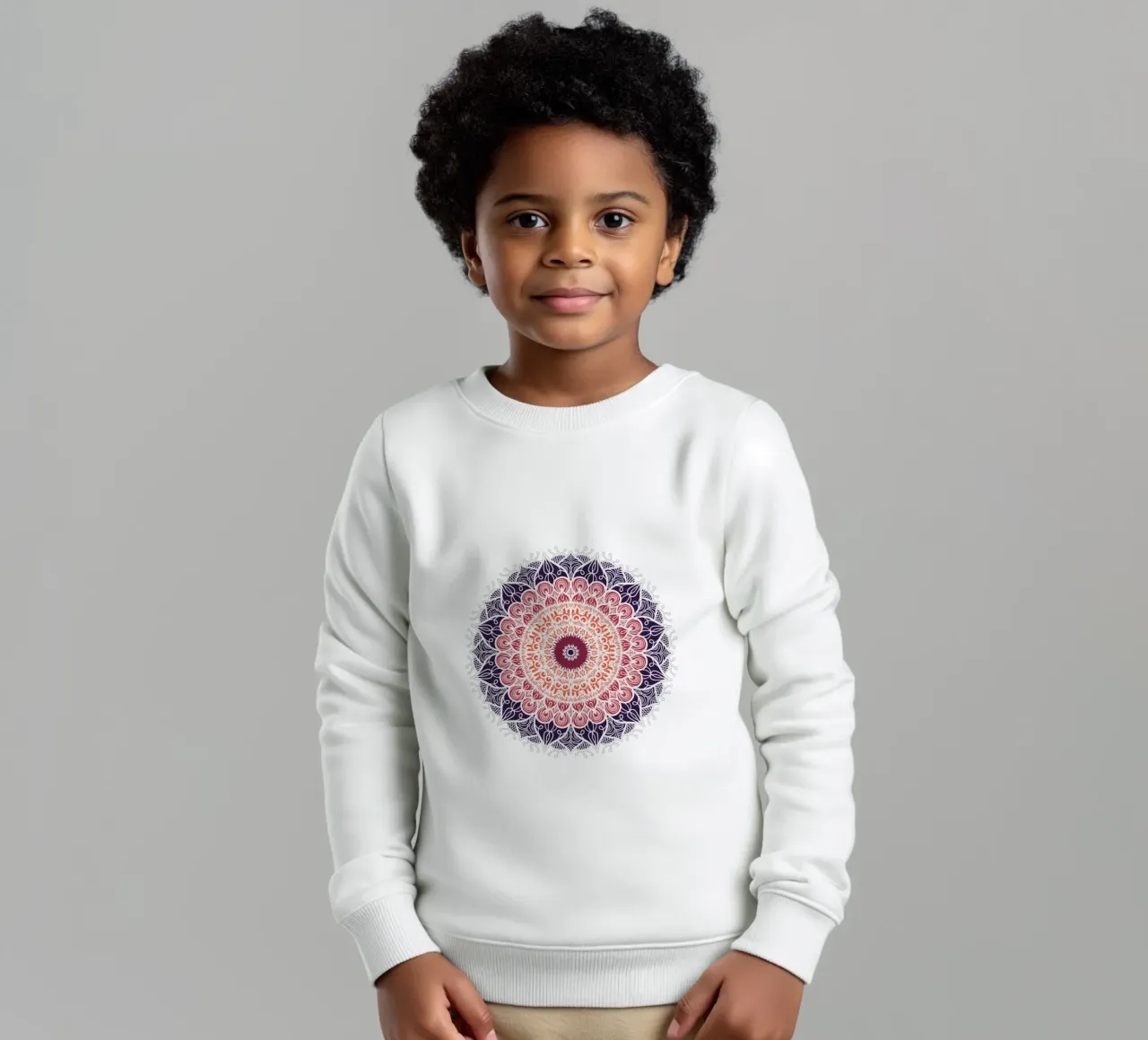 Mandala colorato felpa bambino da Spiritual Touch