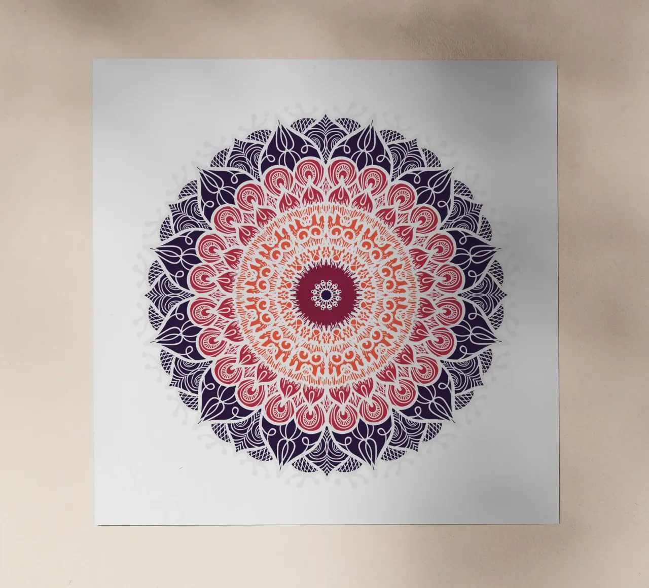 Mandala colorato pellicola backlit da Spiritual Touch