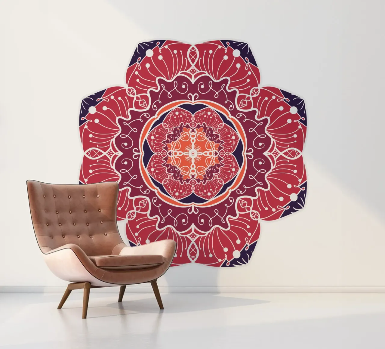 Mandala de colores papel para pared de Spiritual Touch