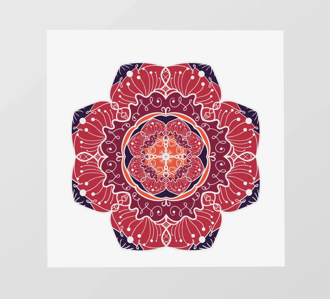 Mandala de colores papel para pared de Spiritual Touch