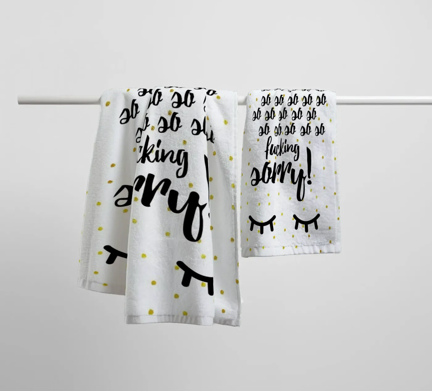 Sorry towel by Froilein Juno