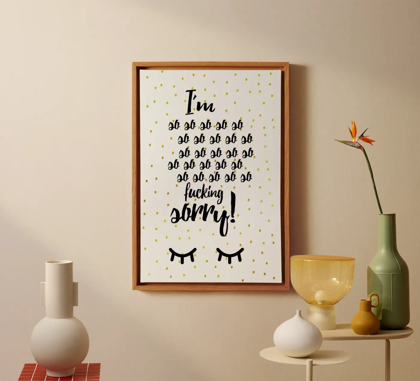 Sorry canvas by Froilein Juno