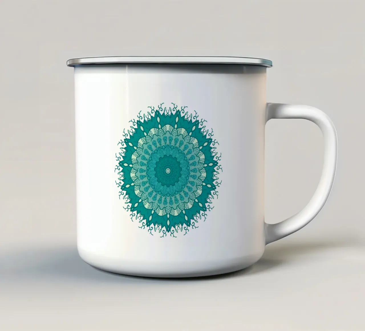 Mandala colorato tazza in smalto da Spiritual Touch