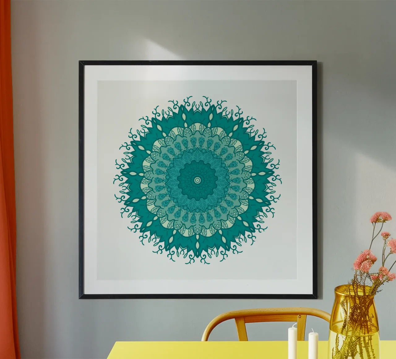 Mandala colorato poster da Spiritual Touch