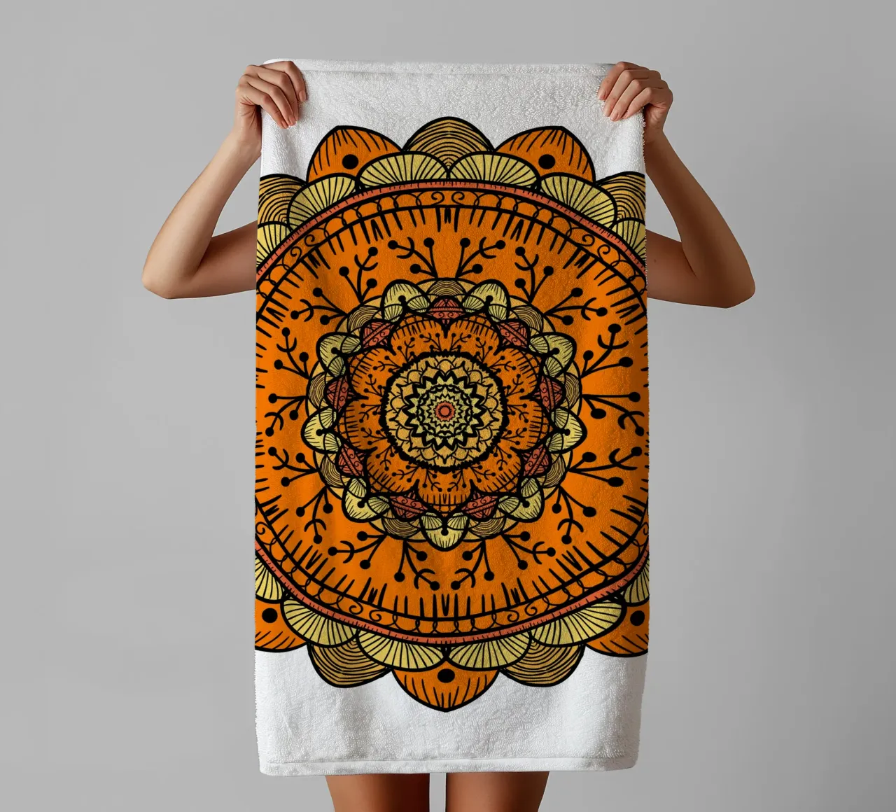 Mandala colorato asciugamano da bagno da Spiritual Touch