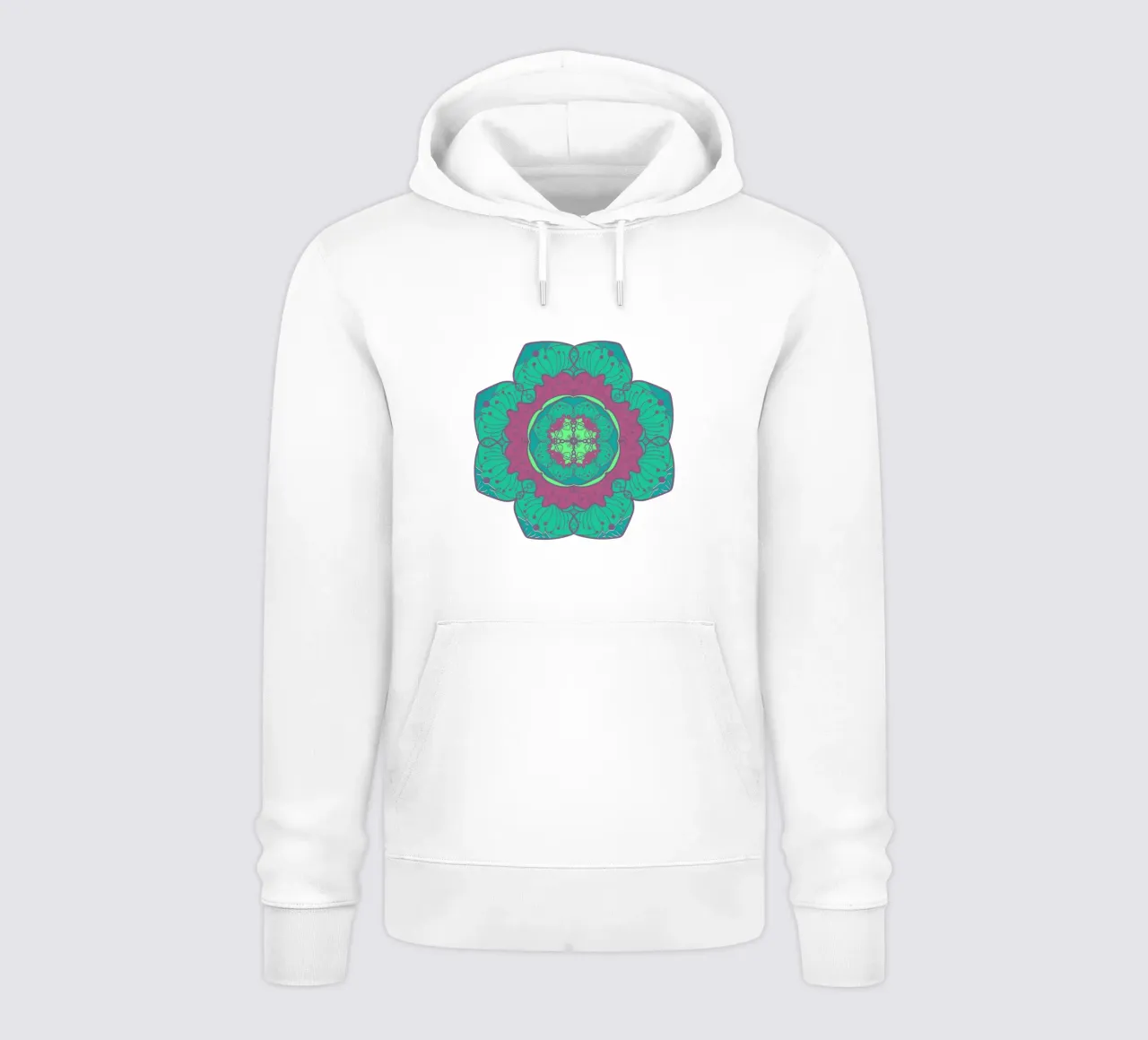Mandala colorato felpa con cappuccio da Spiritual Touch