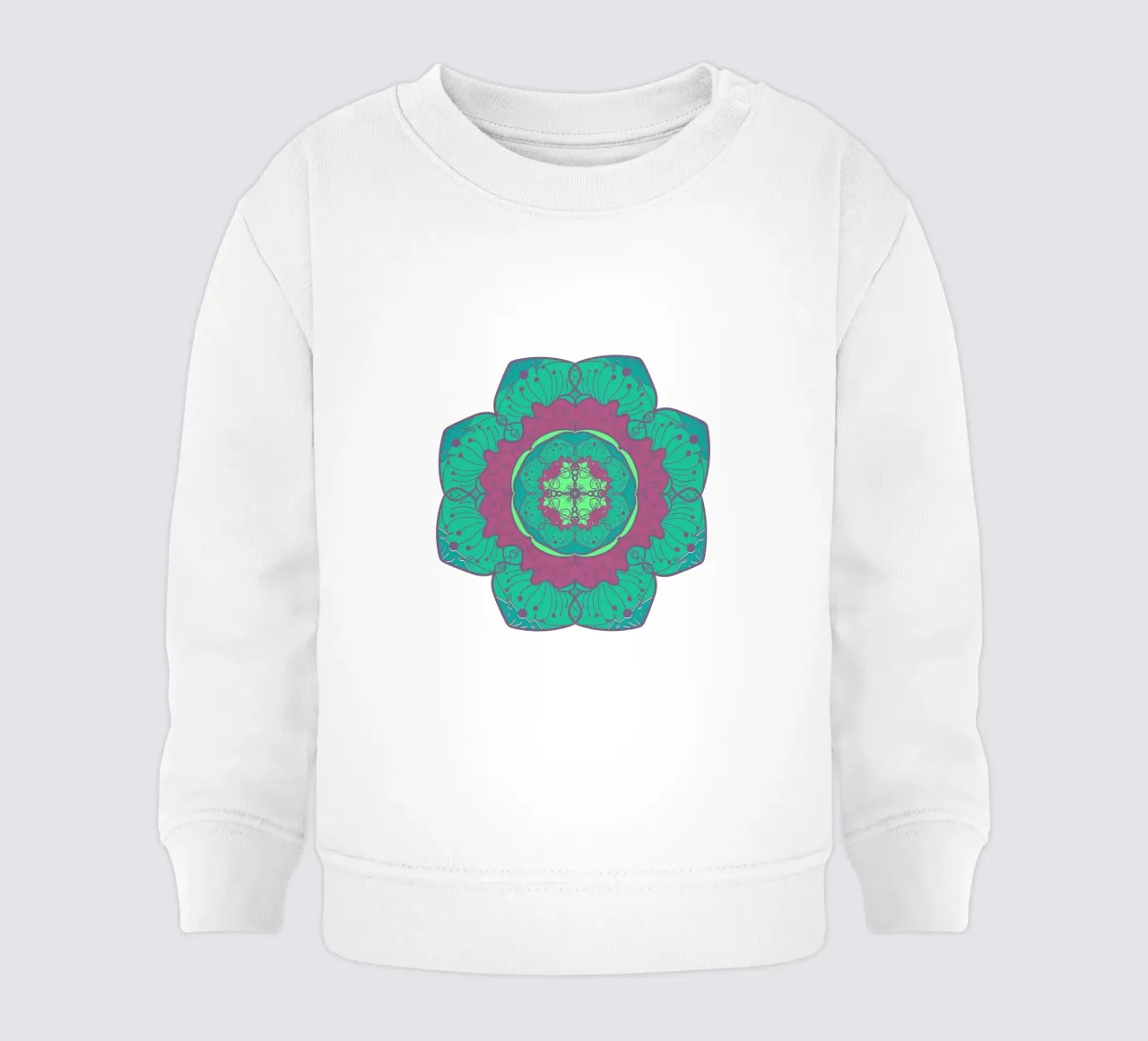 Mandala colorato felpa neonato da Spiritual Touch