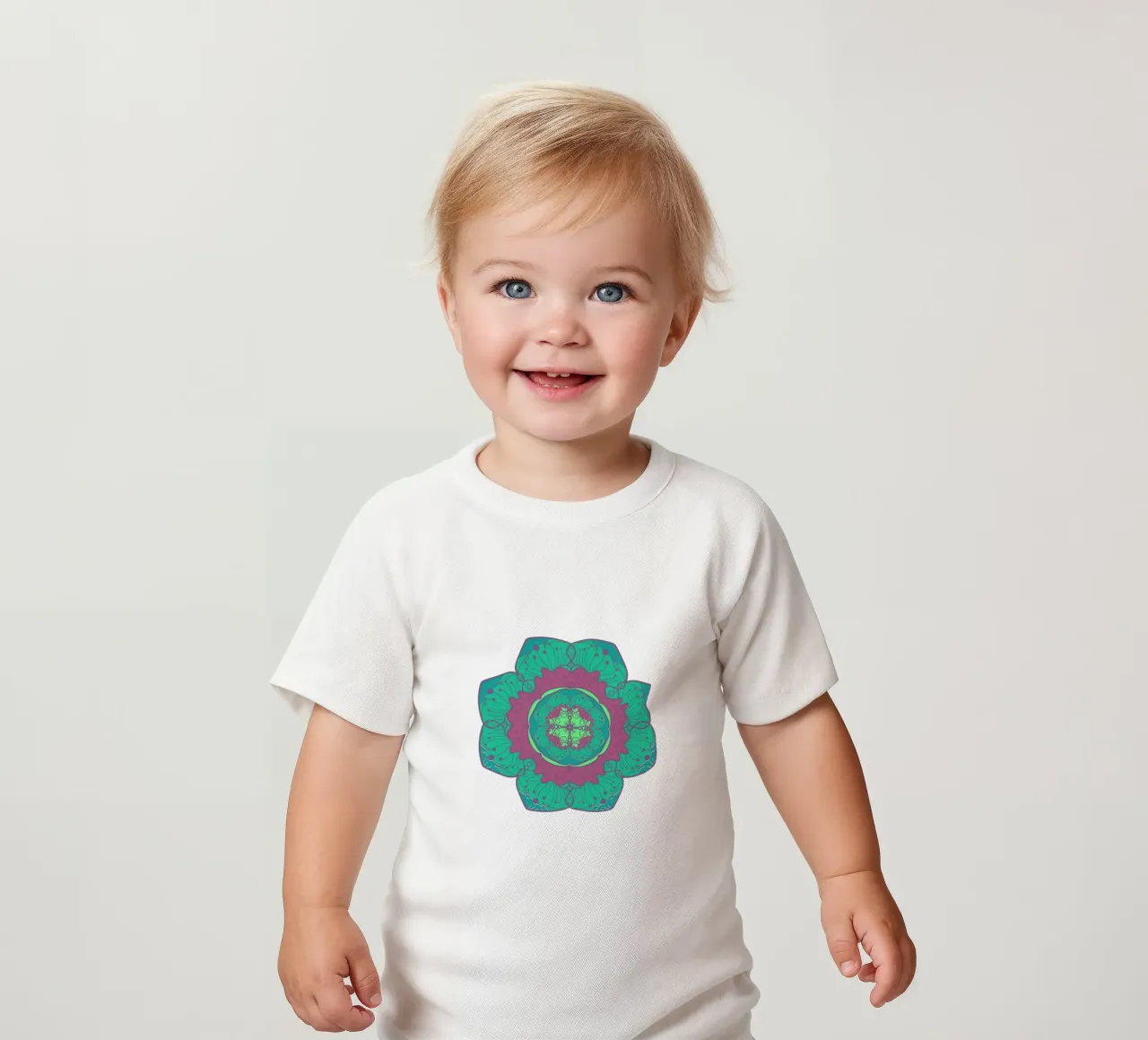 Mandala colorato maglietta neonato da Spiritual Touch