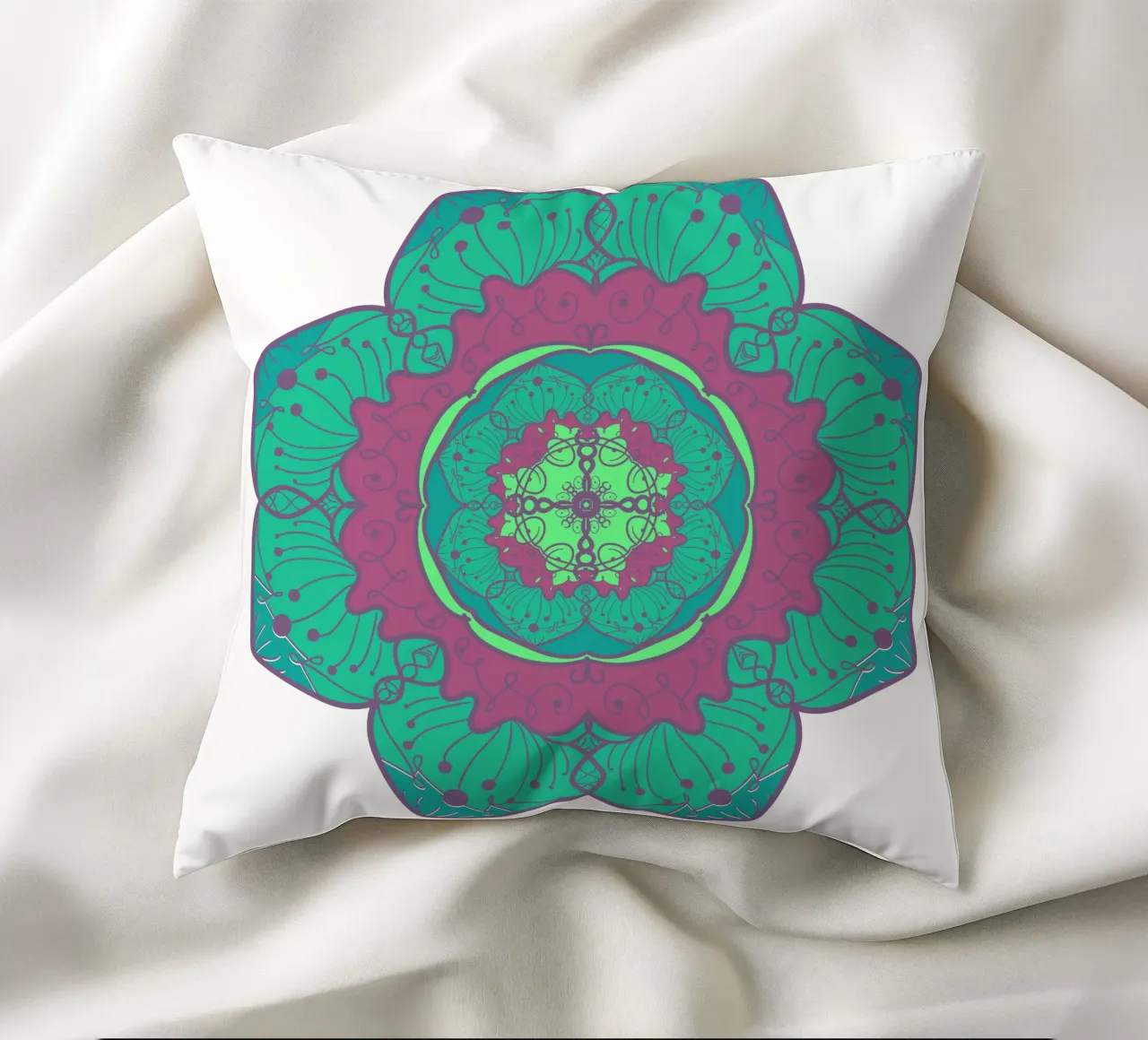 Mandala colorato cuscino da Spiritual Touch