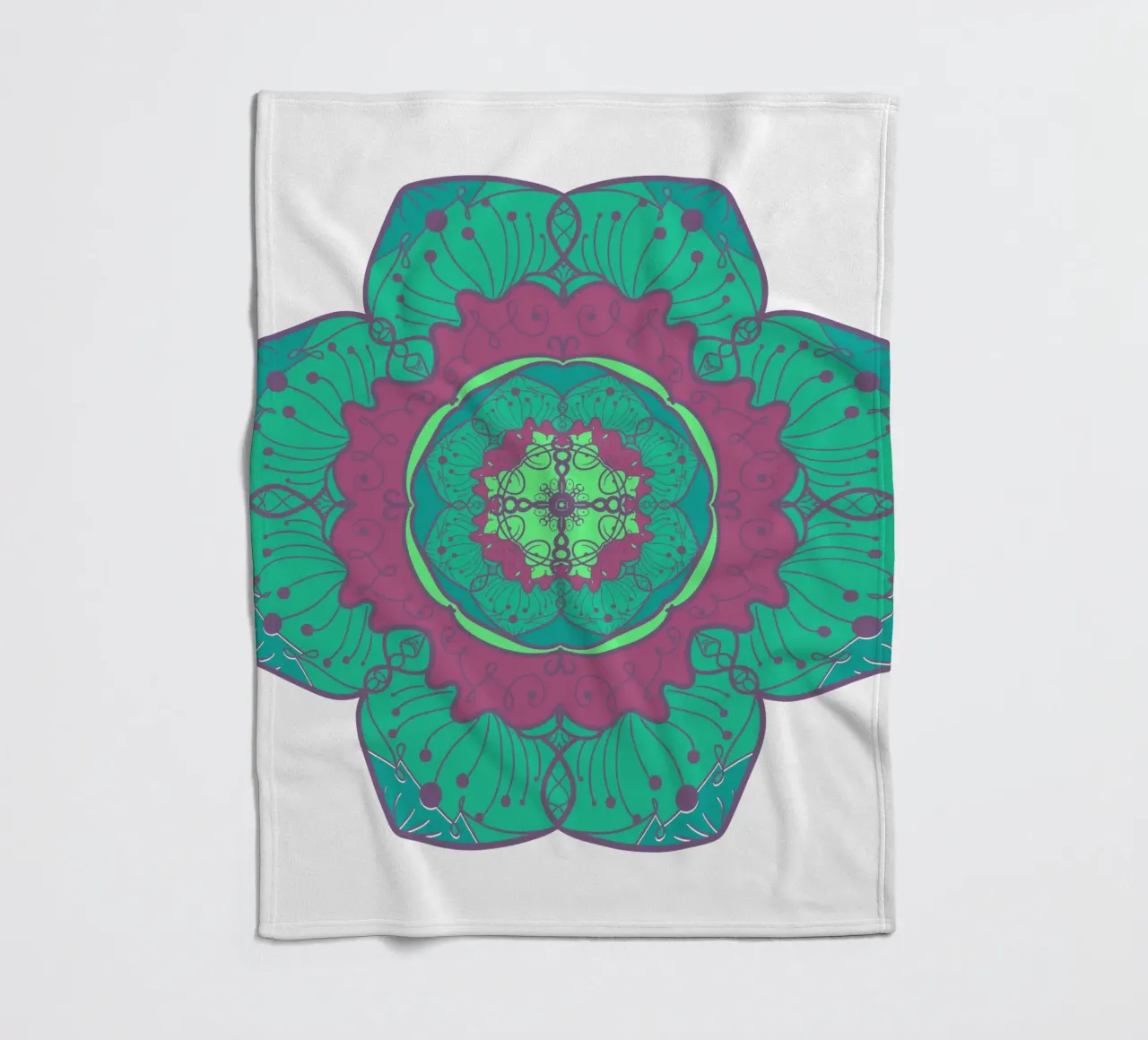 Mandala colorato coperta in pile da Spiritual Touch