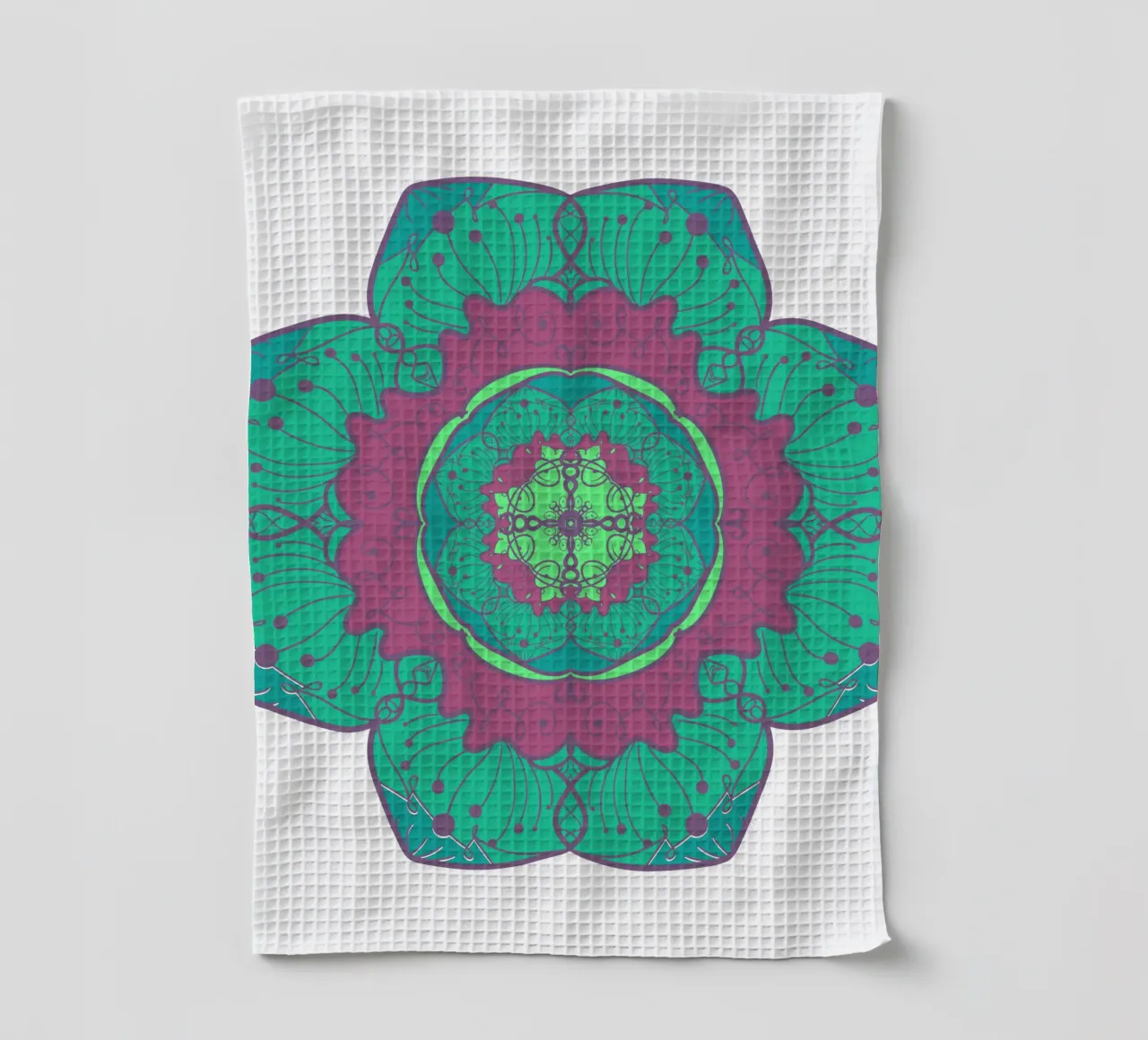 Mandala colorato canovaccio da cucina da Spiritual Touch