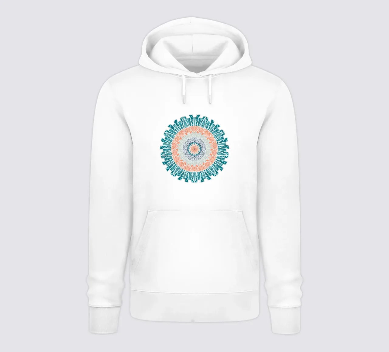 Mandala colorato felpa con cappuccio da Spiritual Touch