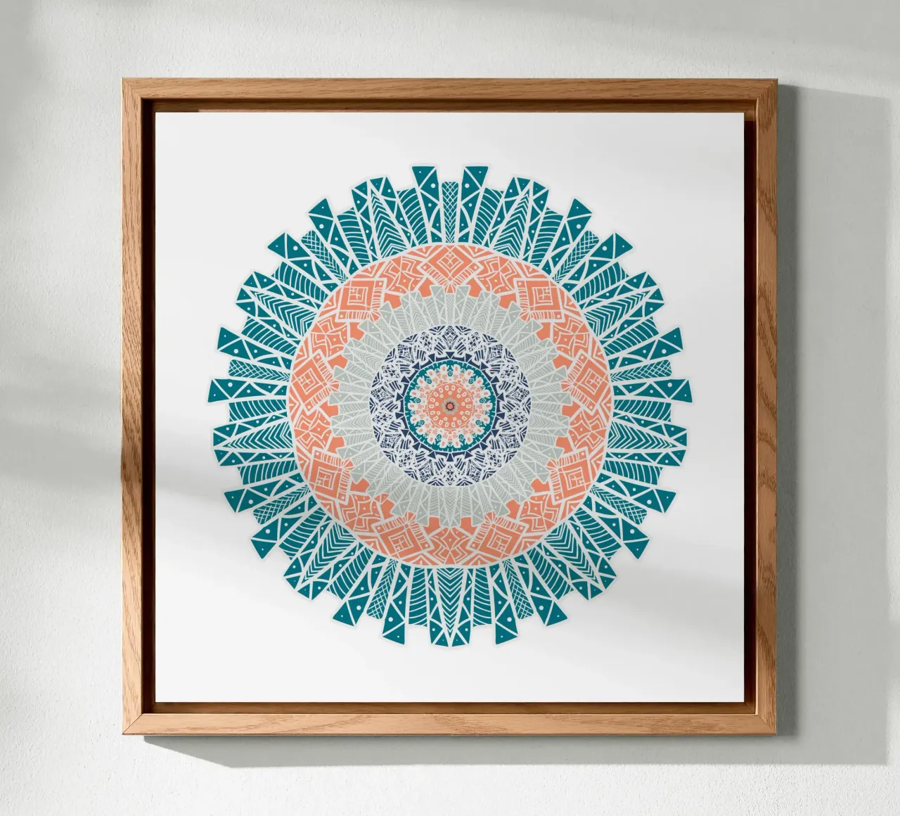 Mandala colorato alluminio dibond da Spiritual Touch