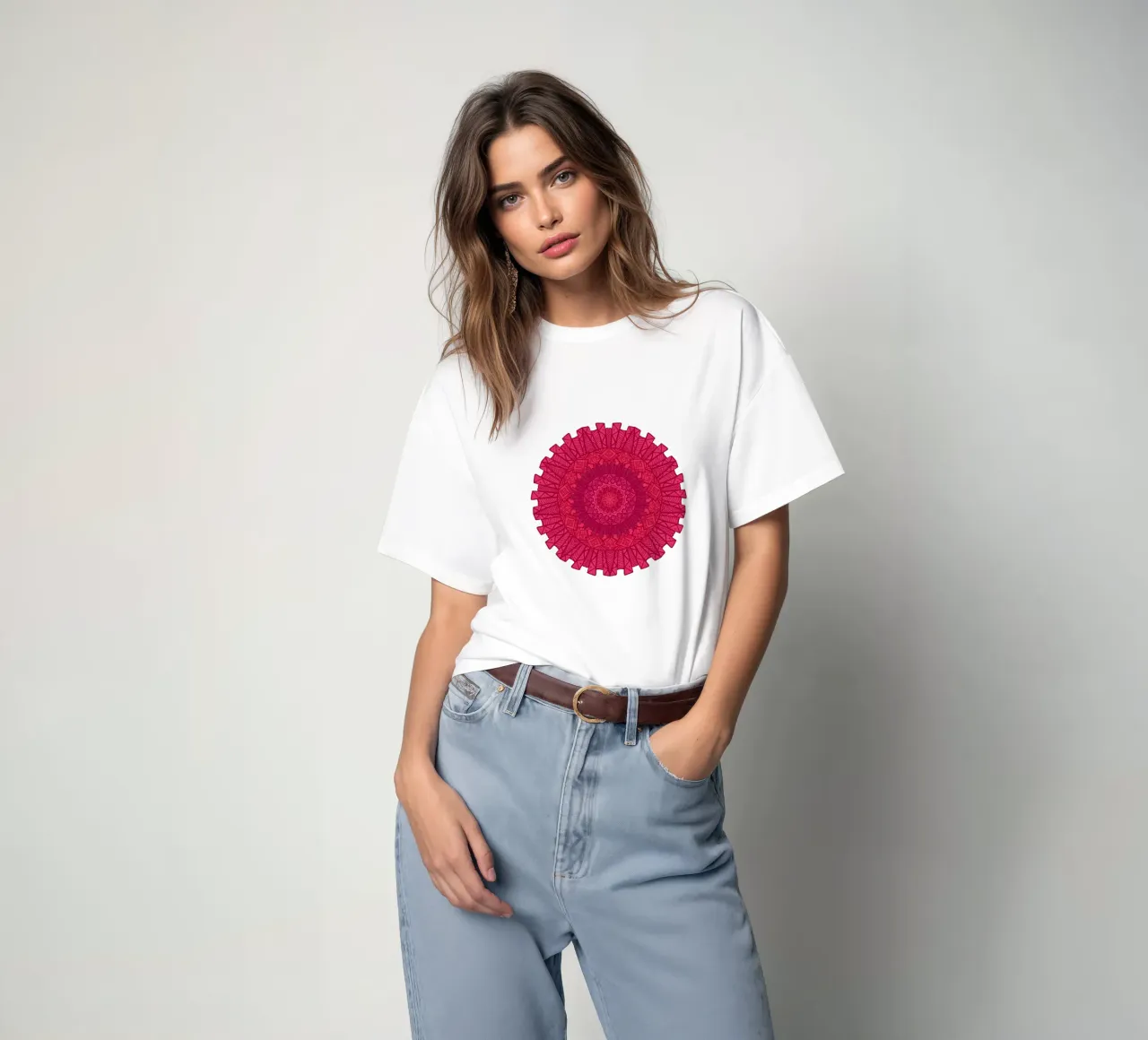 Mandala colorato t-shirt da Spiritual Touch