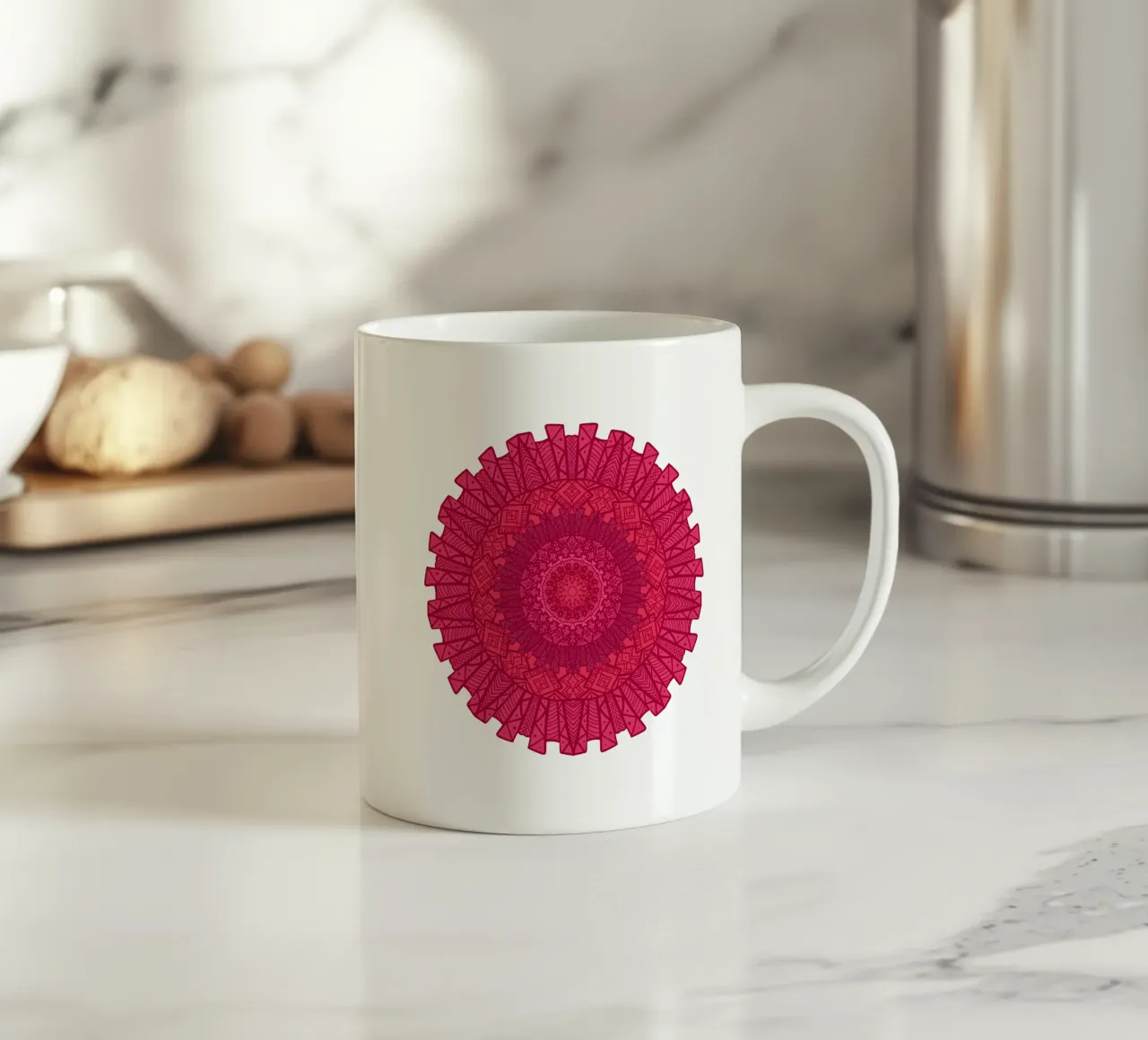 Mandala colorato tazza in ceramica da Spiritual Touch